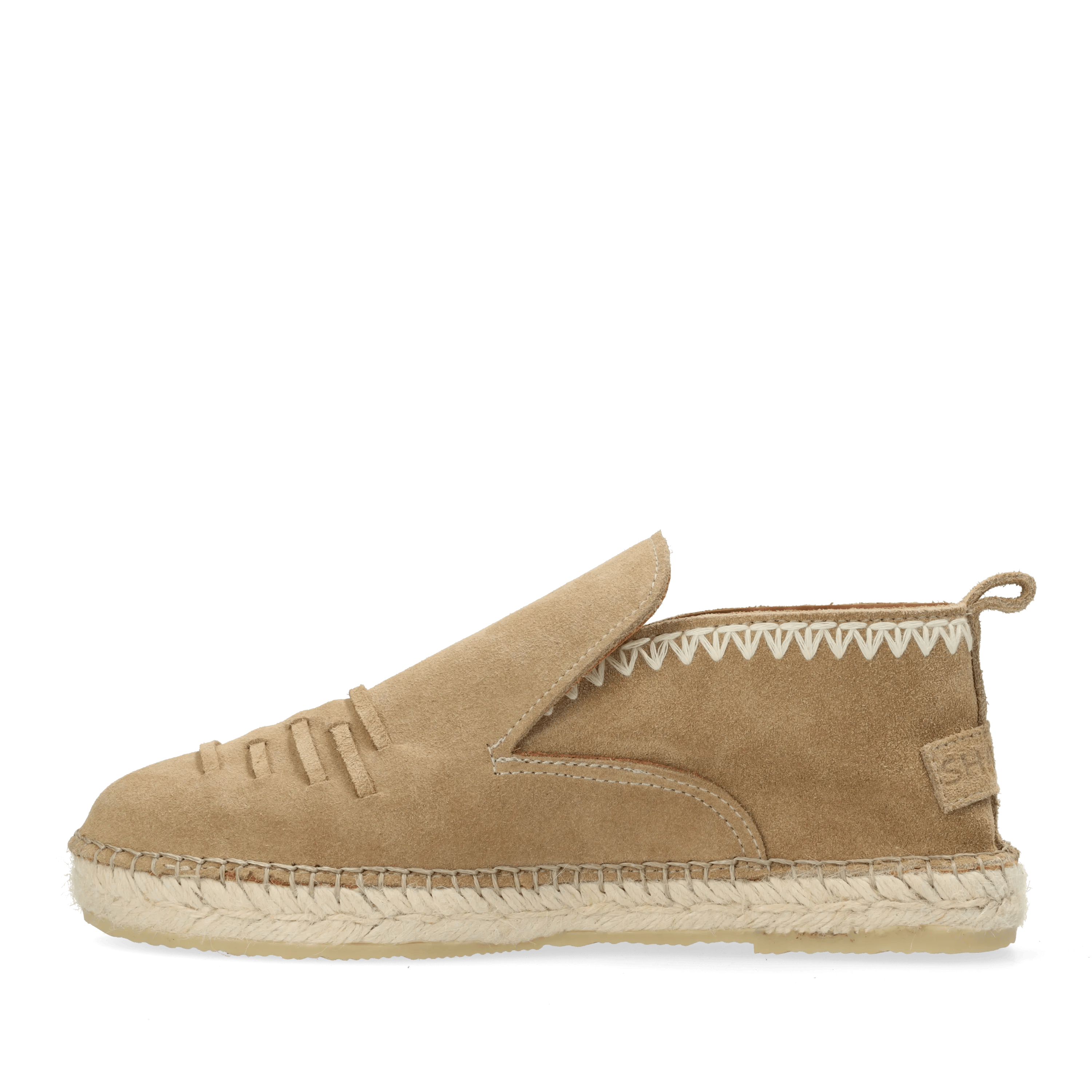 Elche Lofa Bohemia Espadrille Veloursleder Sand