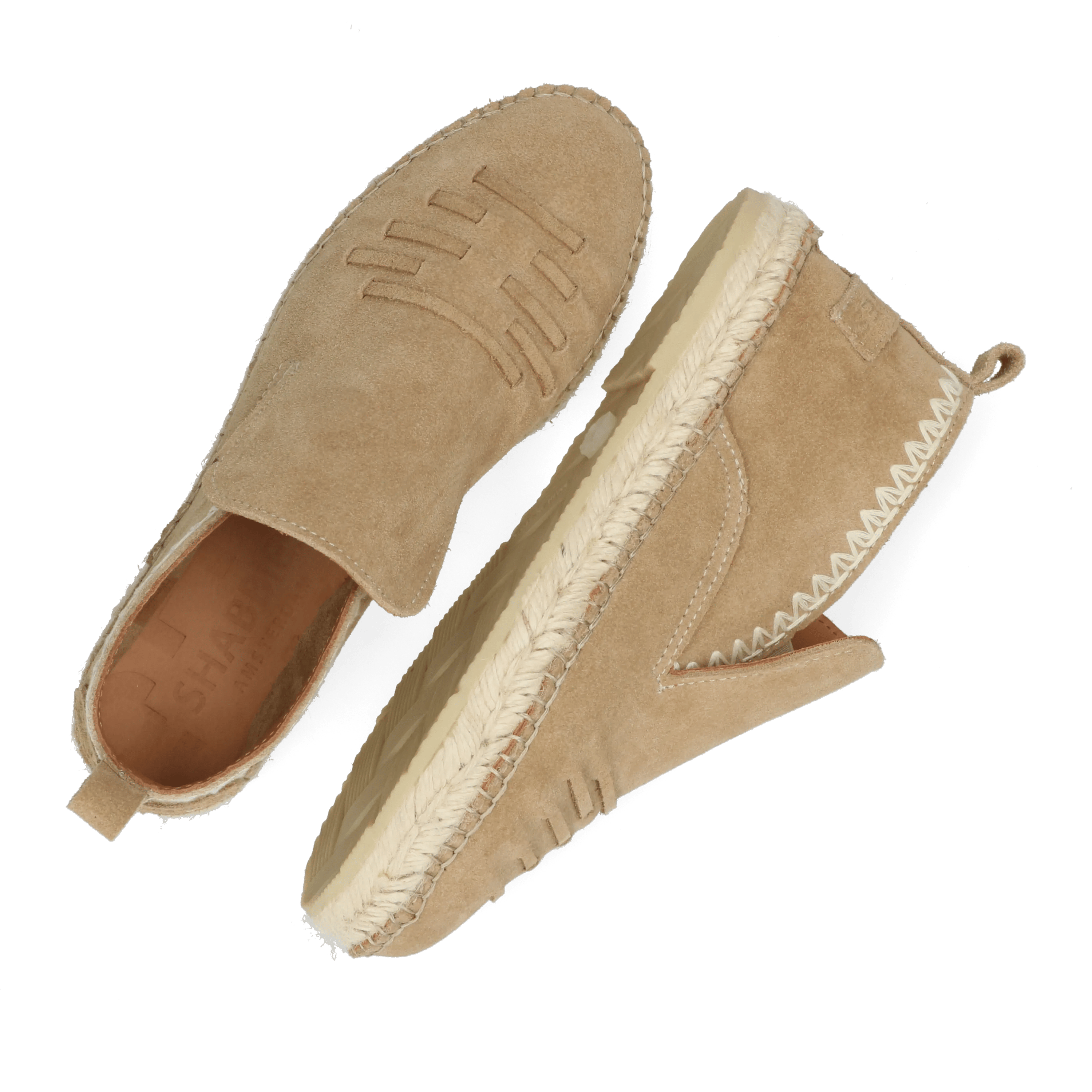 Elche Lofa Bohemia Espadrille Veloursleder Sand