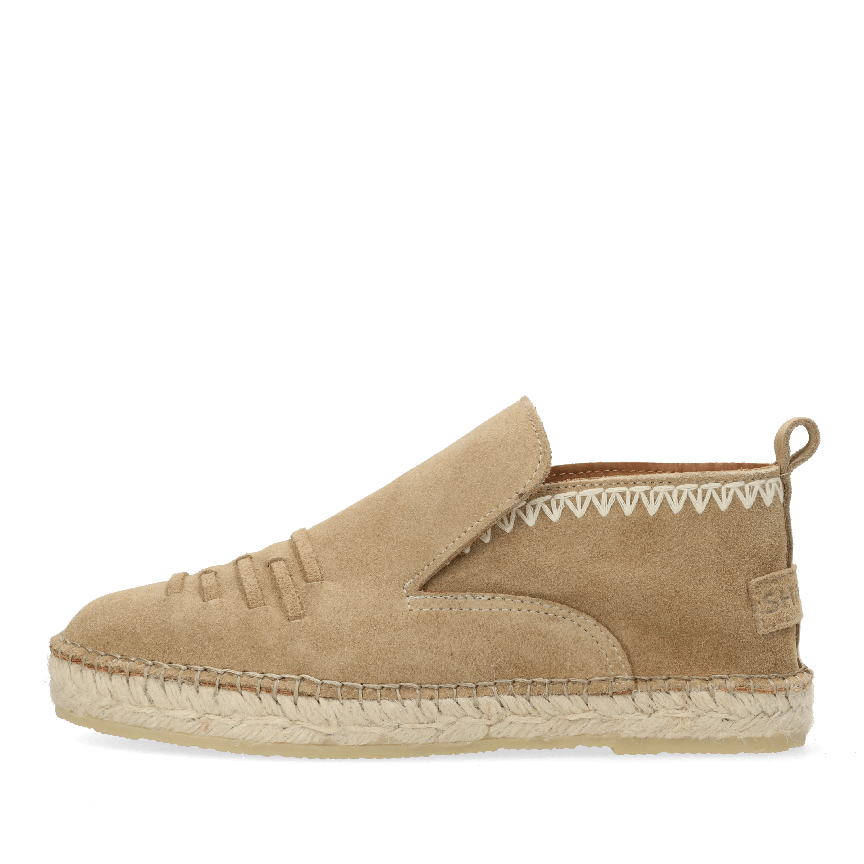 Elche Lofa Bohemia Espadrille Veloursleder Sand