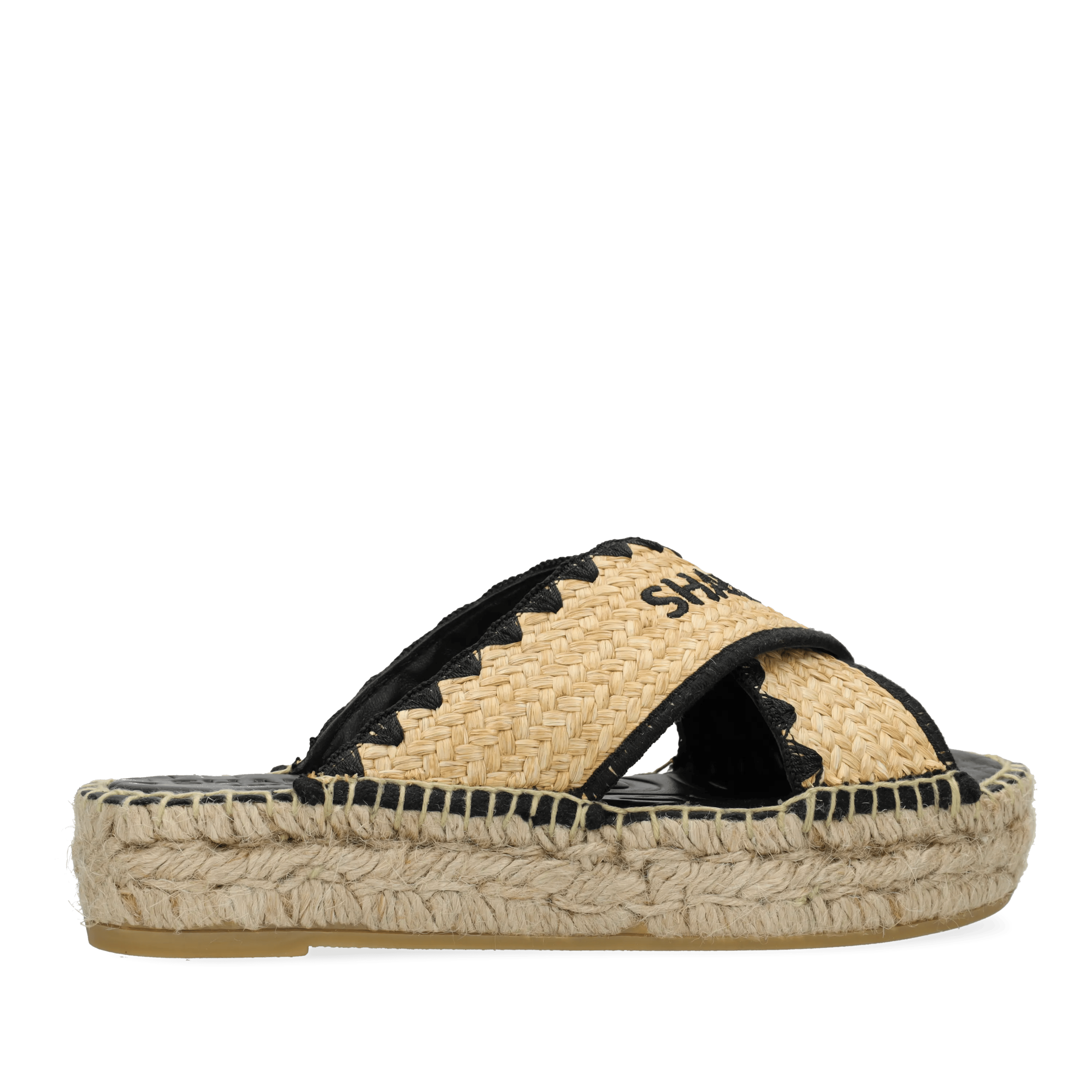 Kira Cross Espadrille Raffia Natural