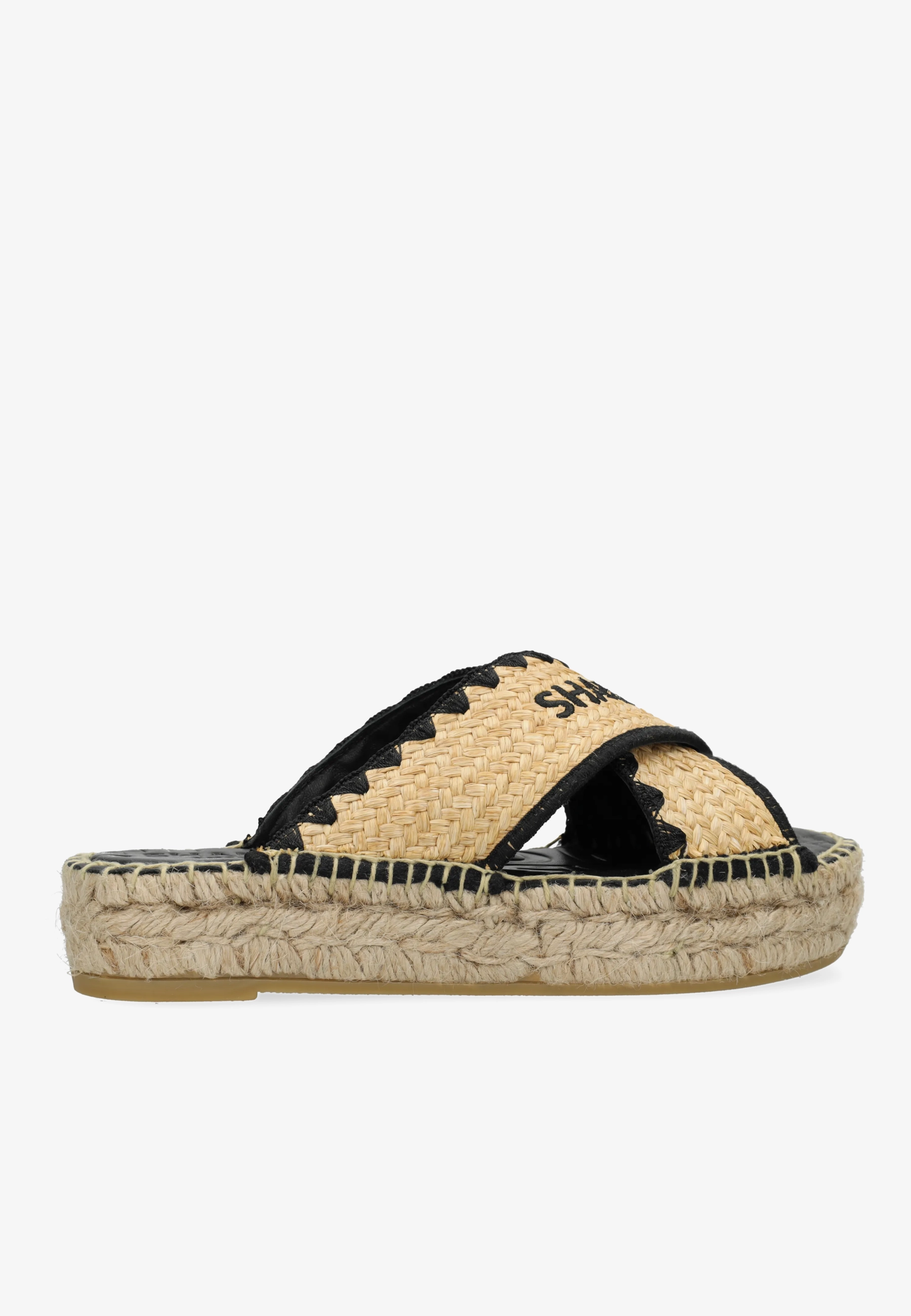 Kira Cross Espadrille Raffia Natural