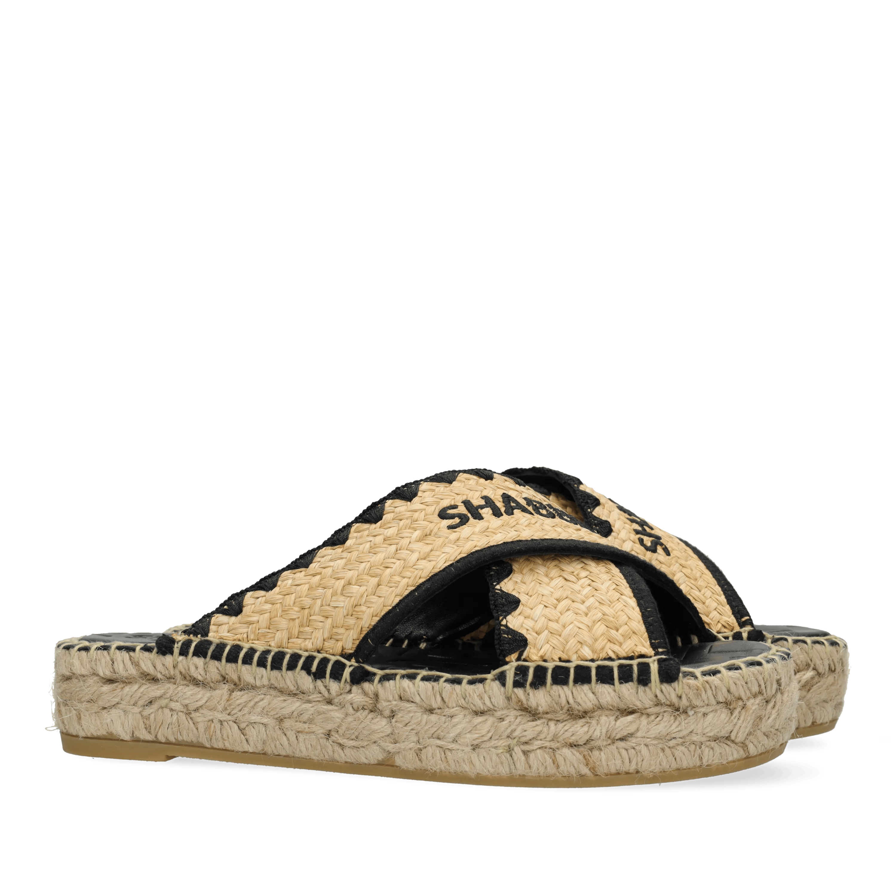 Kira Cross Espadrille Raffia Natural