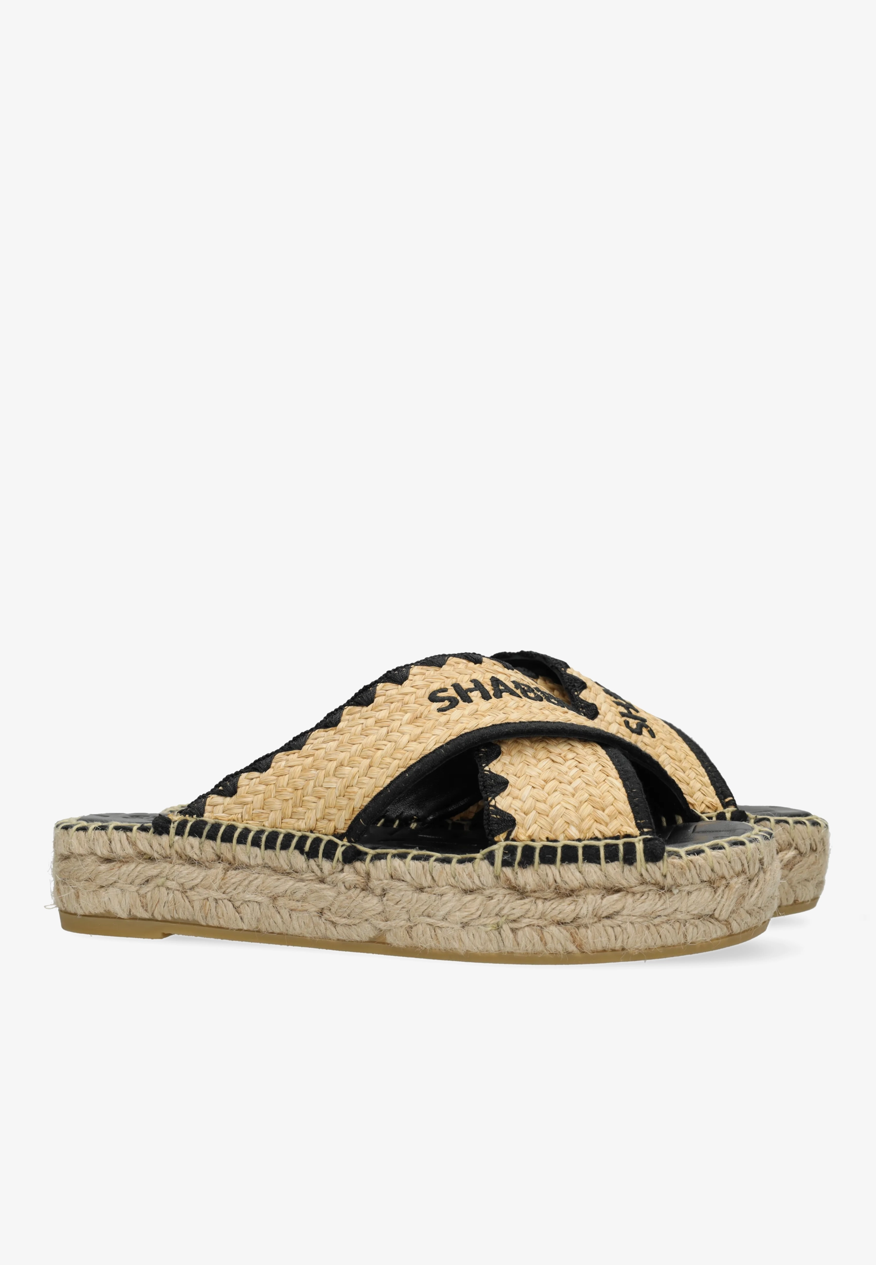 Kira Cross Espadrille Raffia Natural