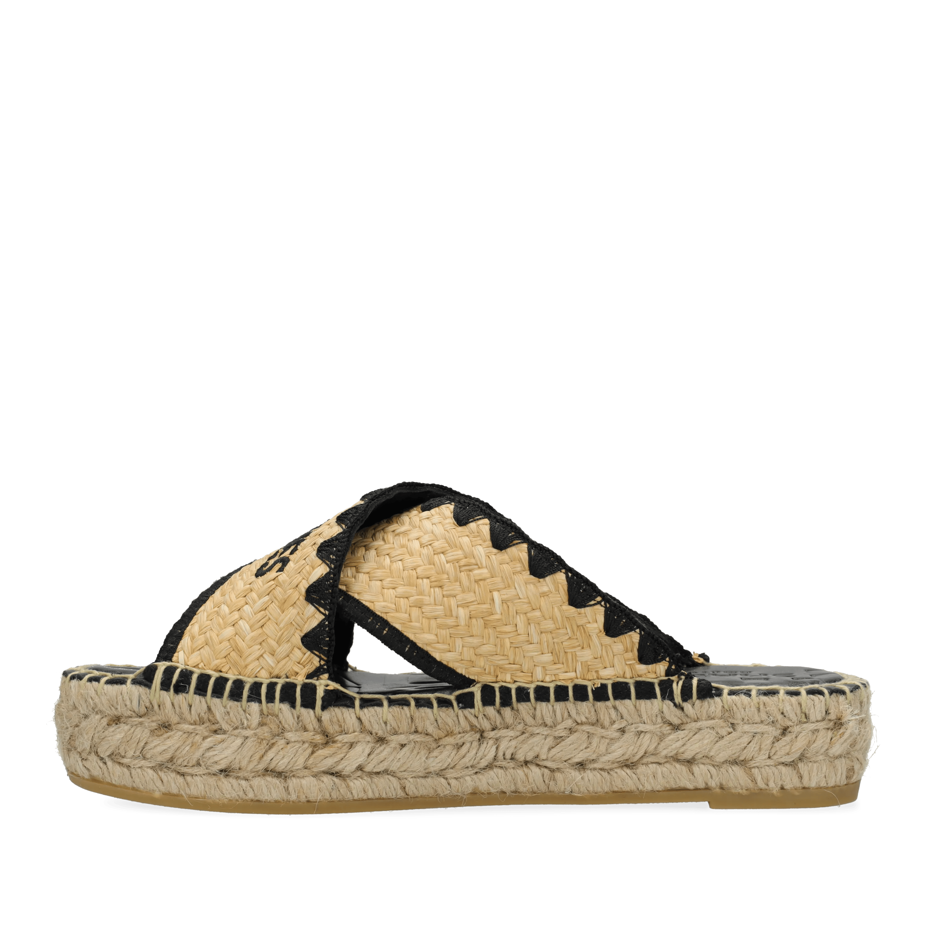 Kira Cross Espadrille Raffia Natural