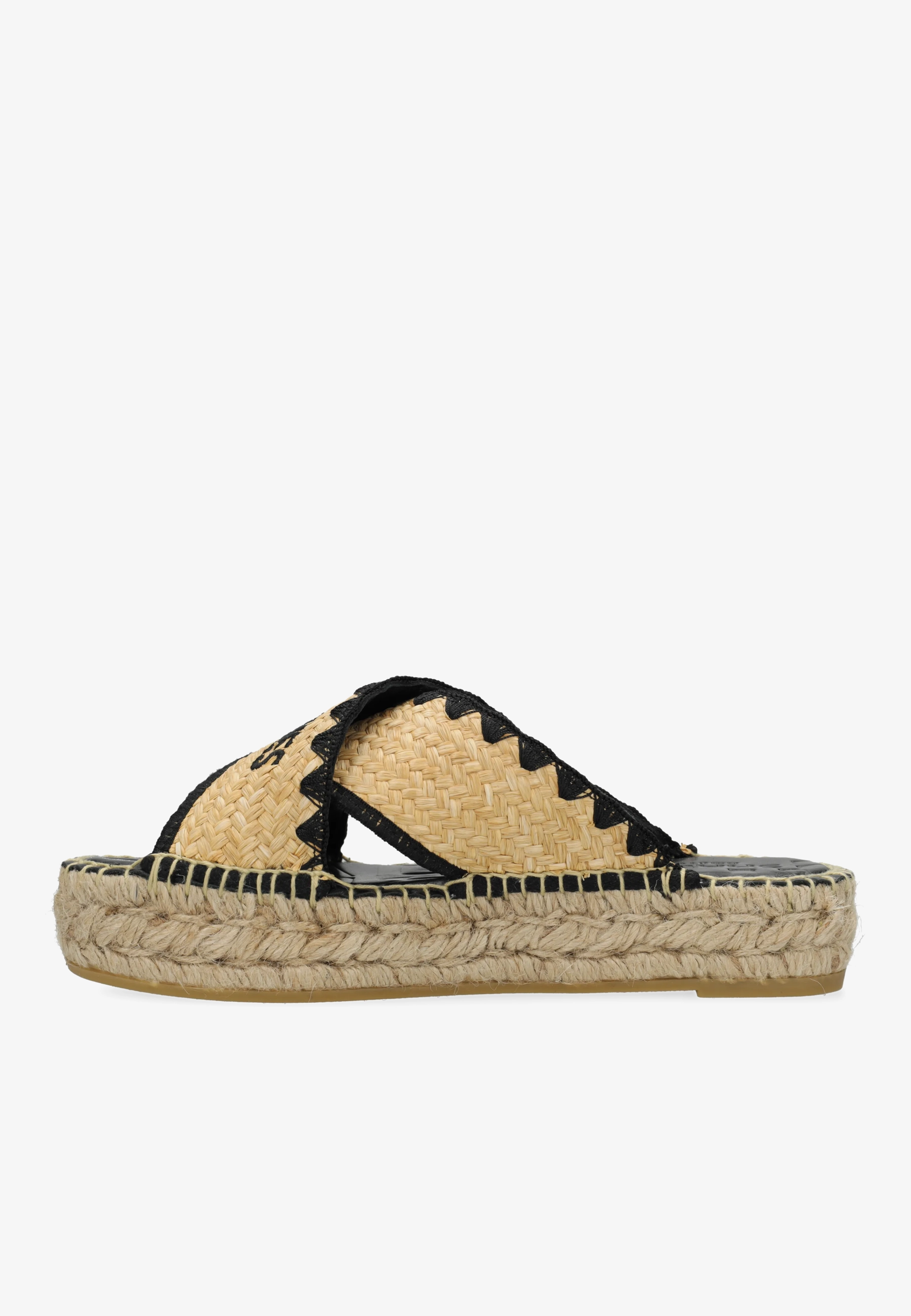 Kira Cross Espadrille Raffia Natural
