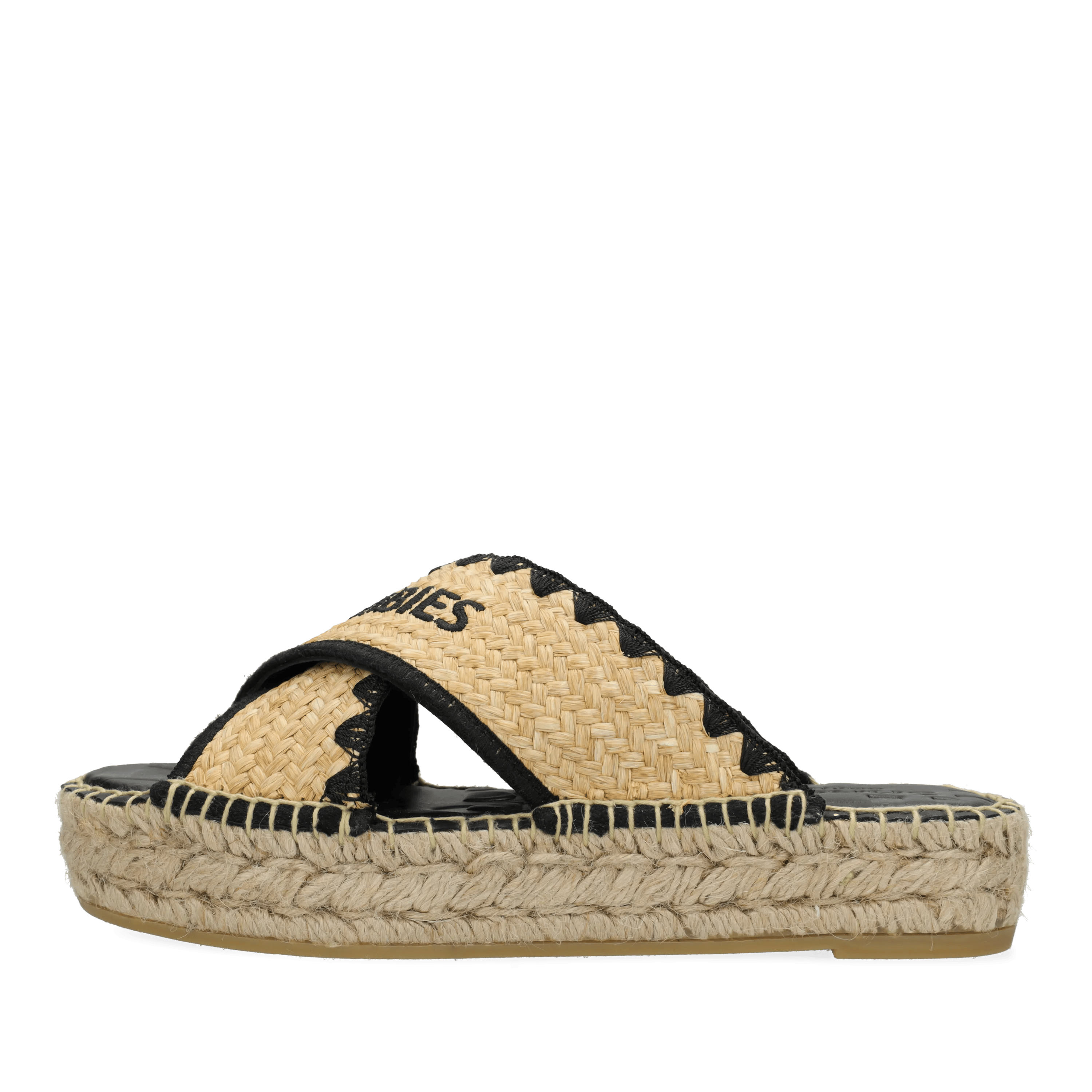 Kira Cross Espadrille Raffia Natural