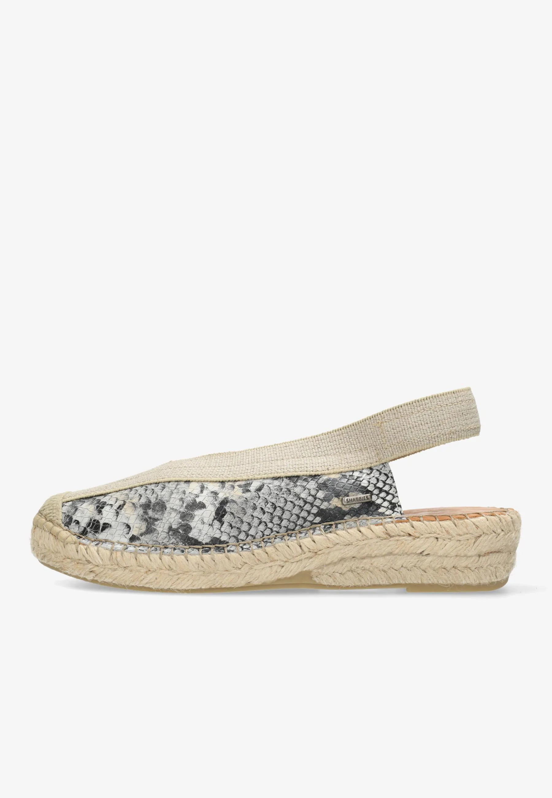 Palma Ki Sling espadrille Snake Gebroken wit/Zwart