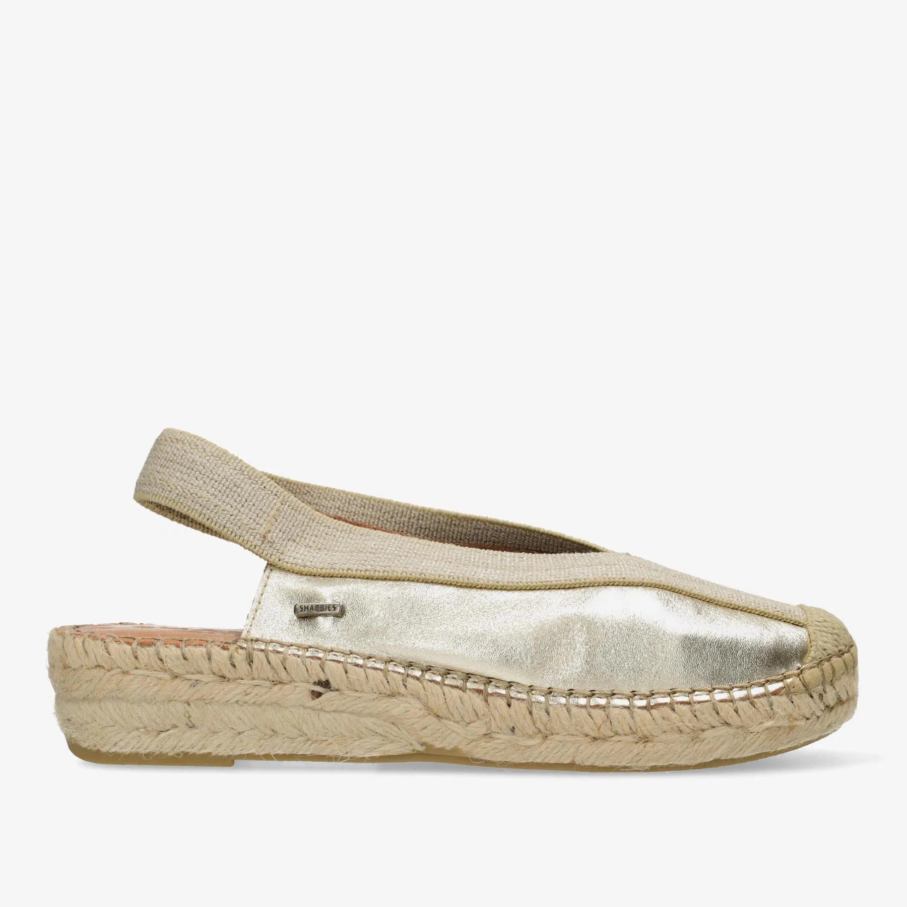 Palma Ki Sling espadrille Metallic Lichtgoud