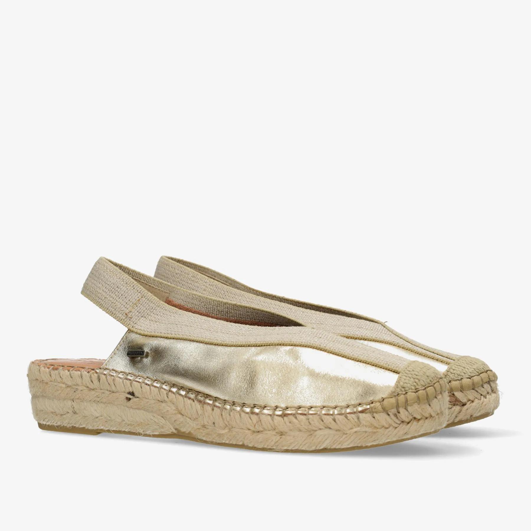 Palma Ki Sling espadrille Metallic Lichtgoud