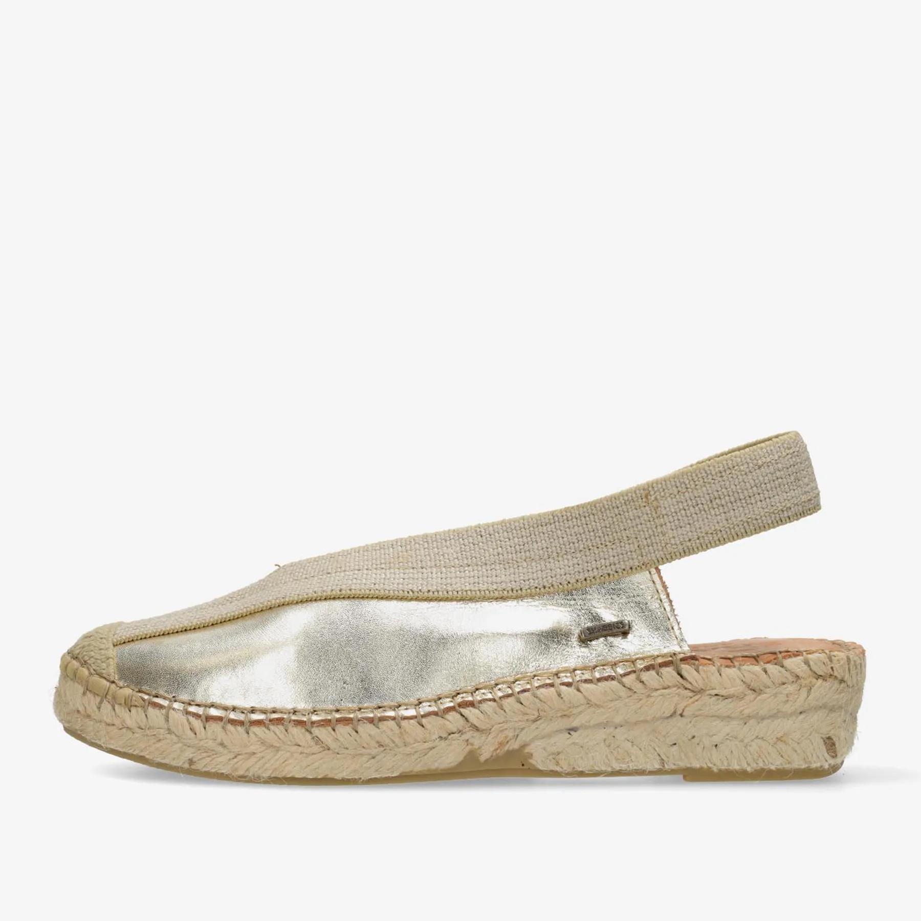 Palma Ki Sling espadrille Metallic Lichtgoud