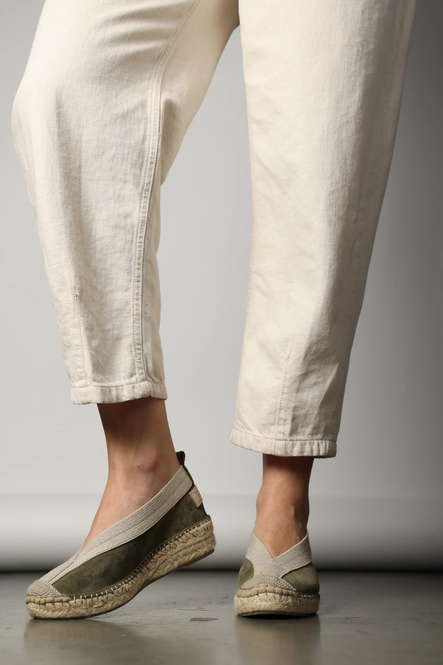 Palma Kimono suède Legergroen