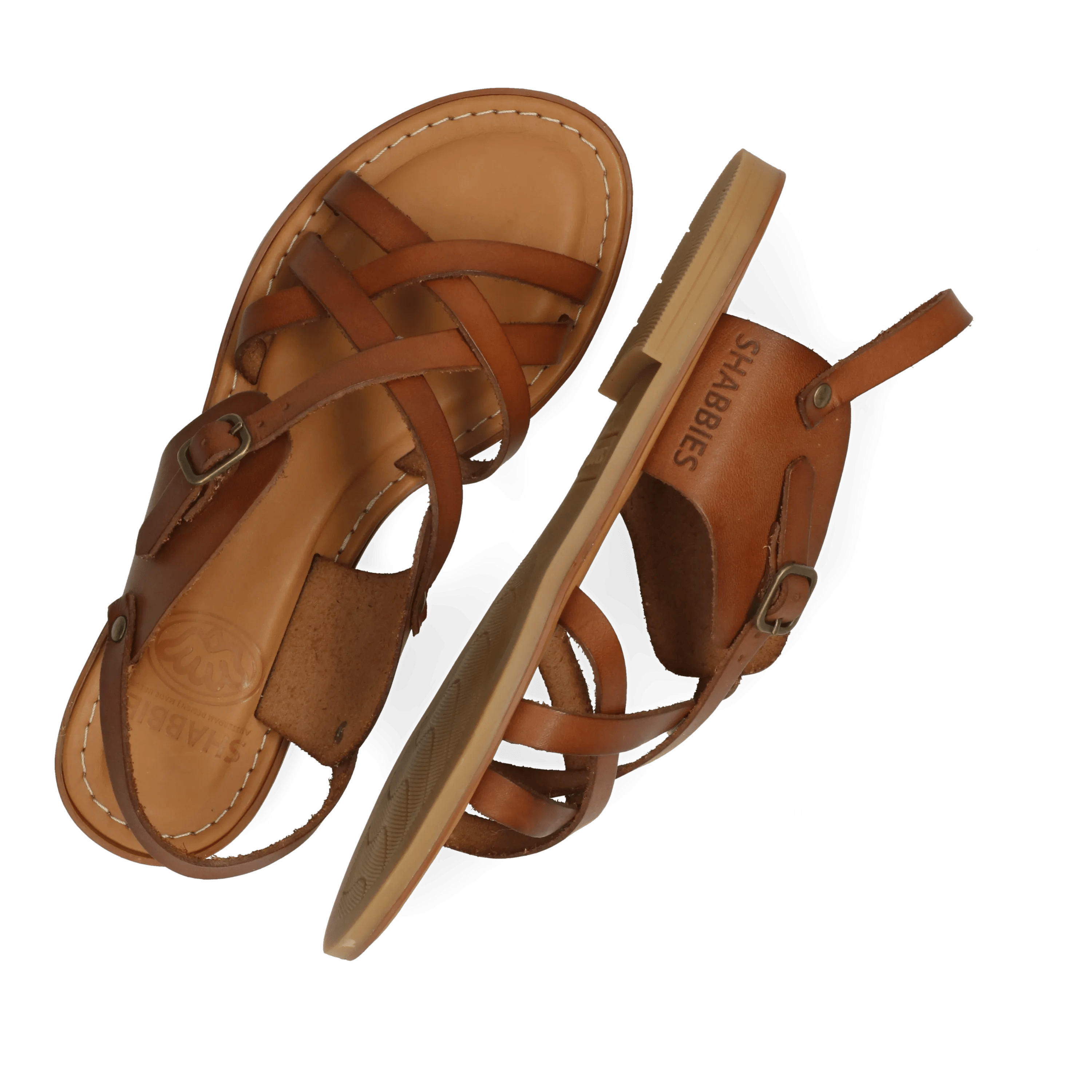 Angel Cross Sandale Vacchetta Cognac