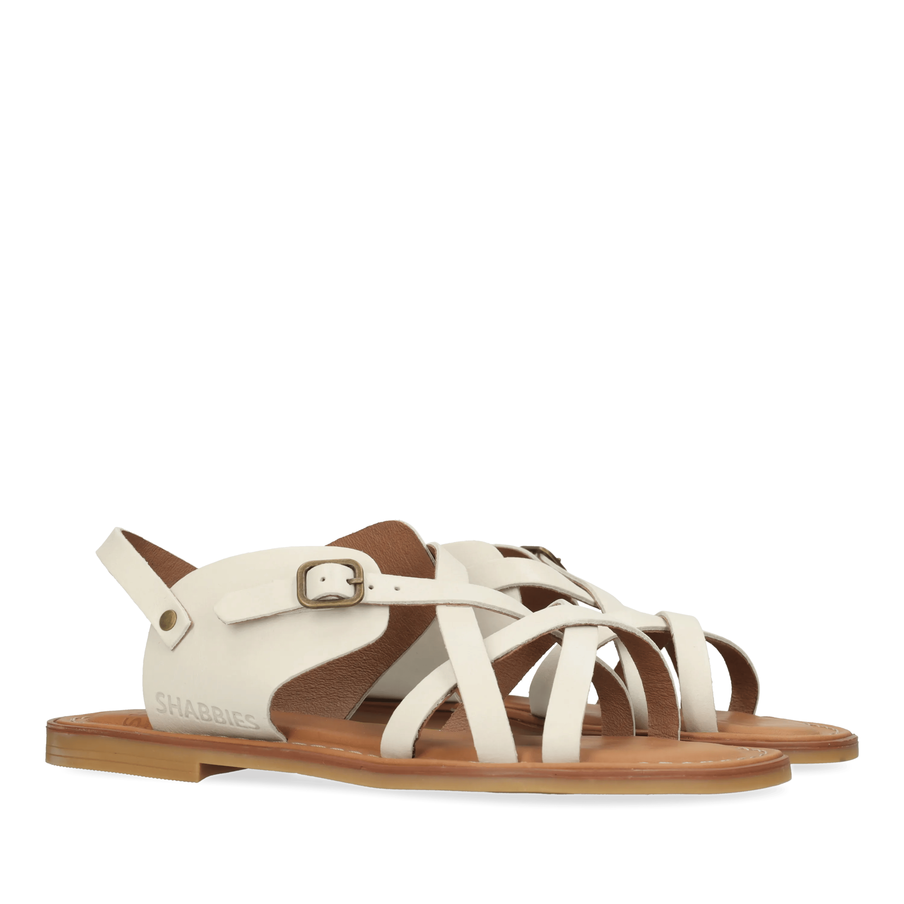 Angel Cross Sandal Vachetta Off White