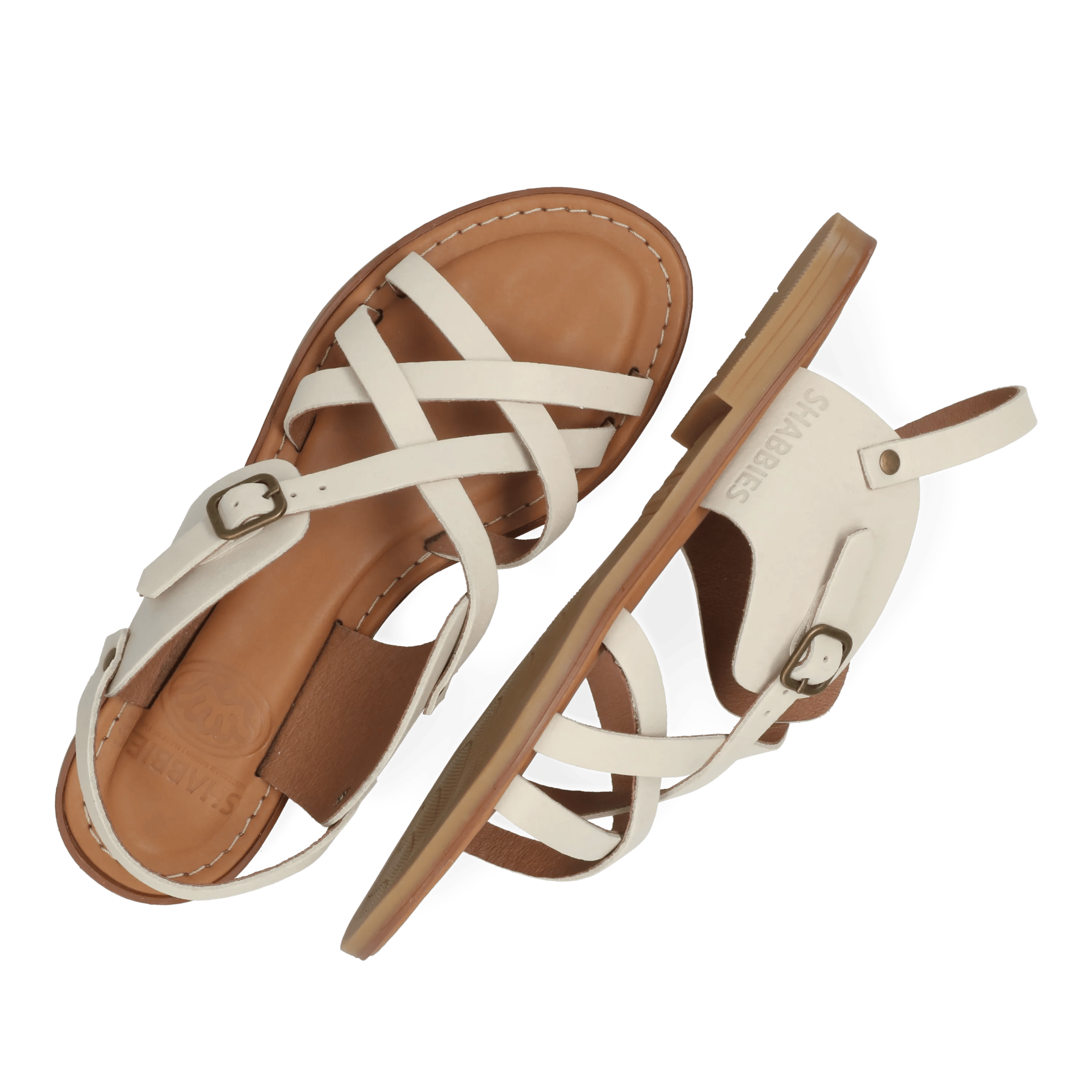 Angel Cross Sandal Vachetta Off White