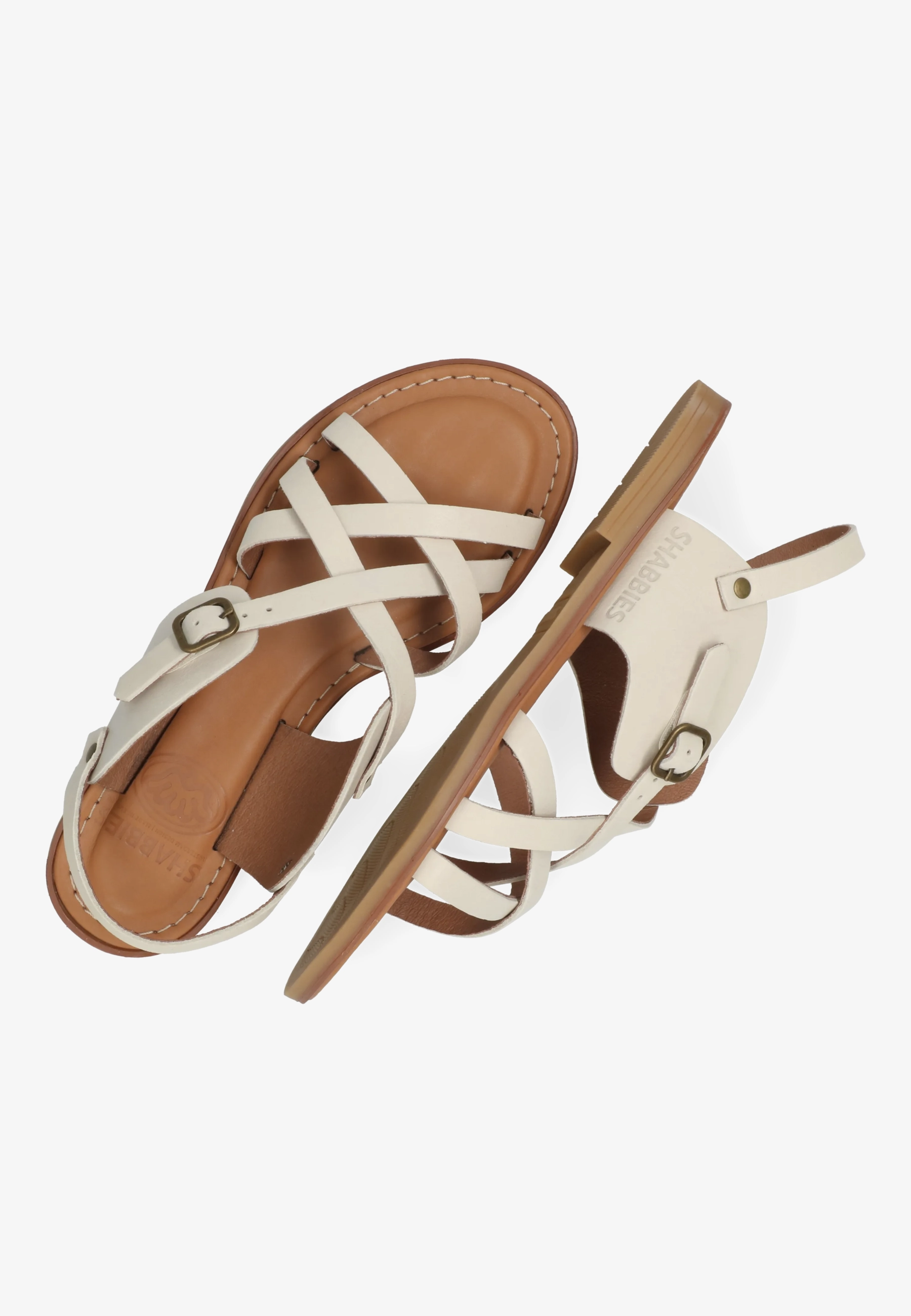 Angel Cross Sandal Vachetta Off White