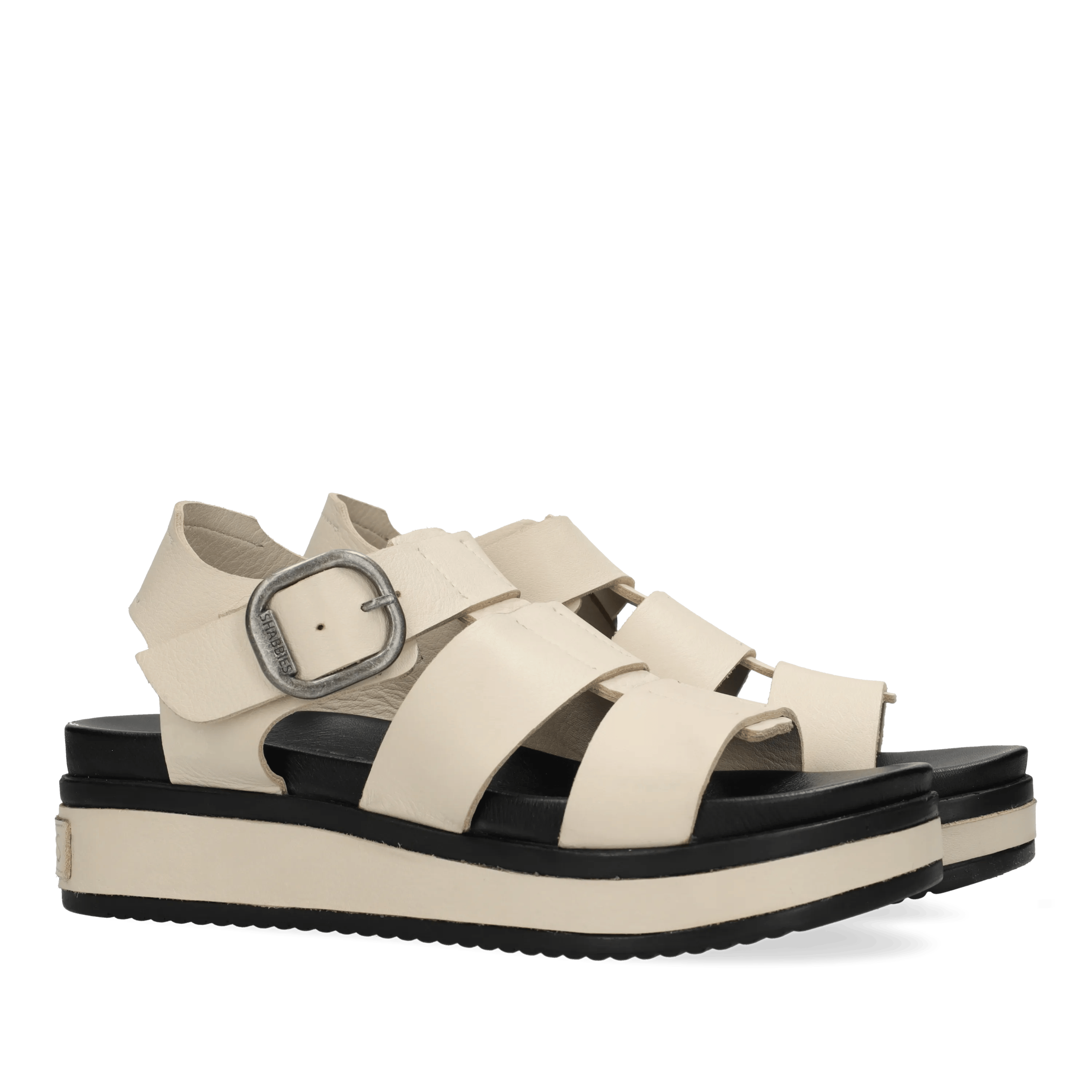 Maro Bold Sandal Leather Off White