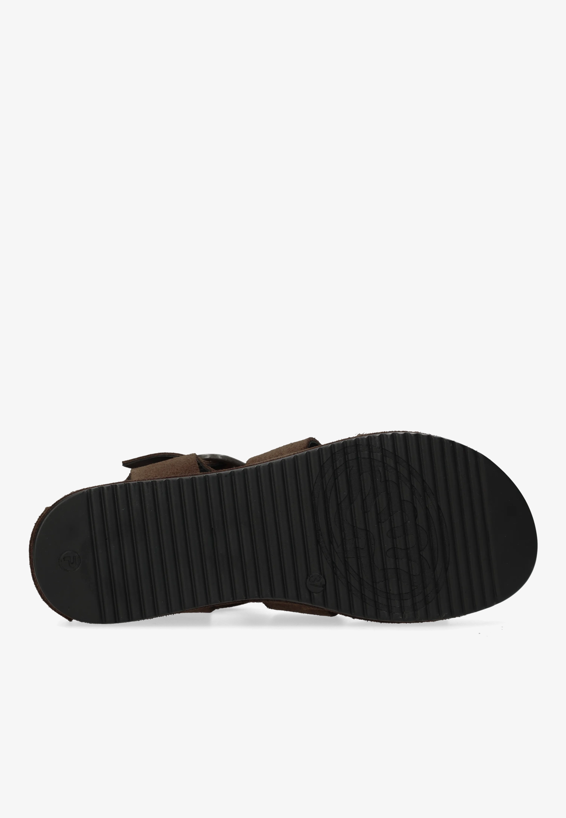 Maro Bold Sandal Suede Dark Brown