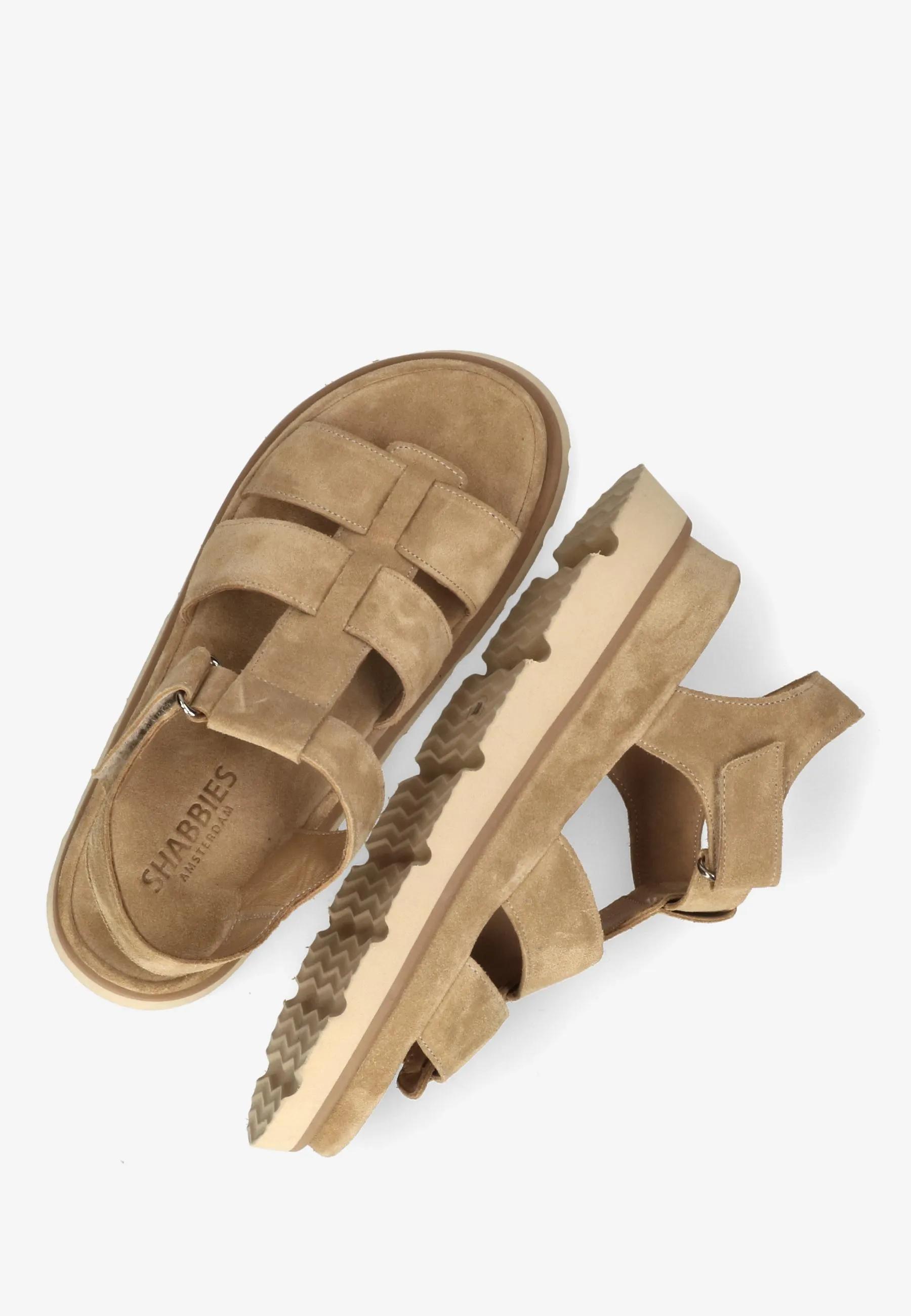 Wana Sandal Suede Cognac