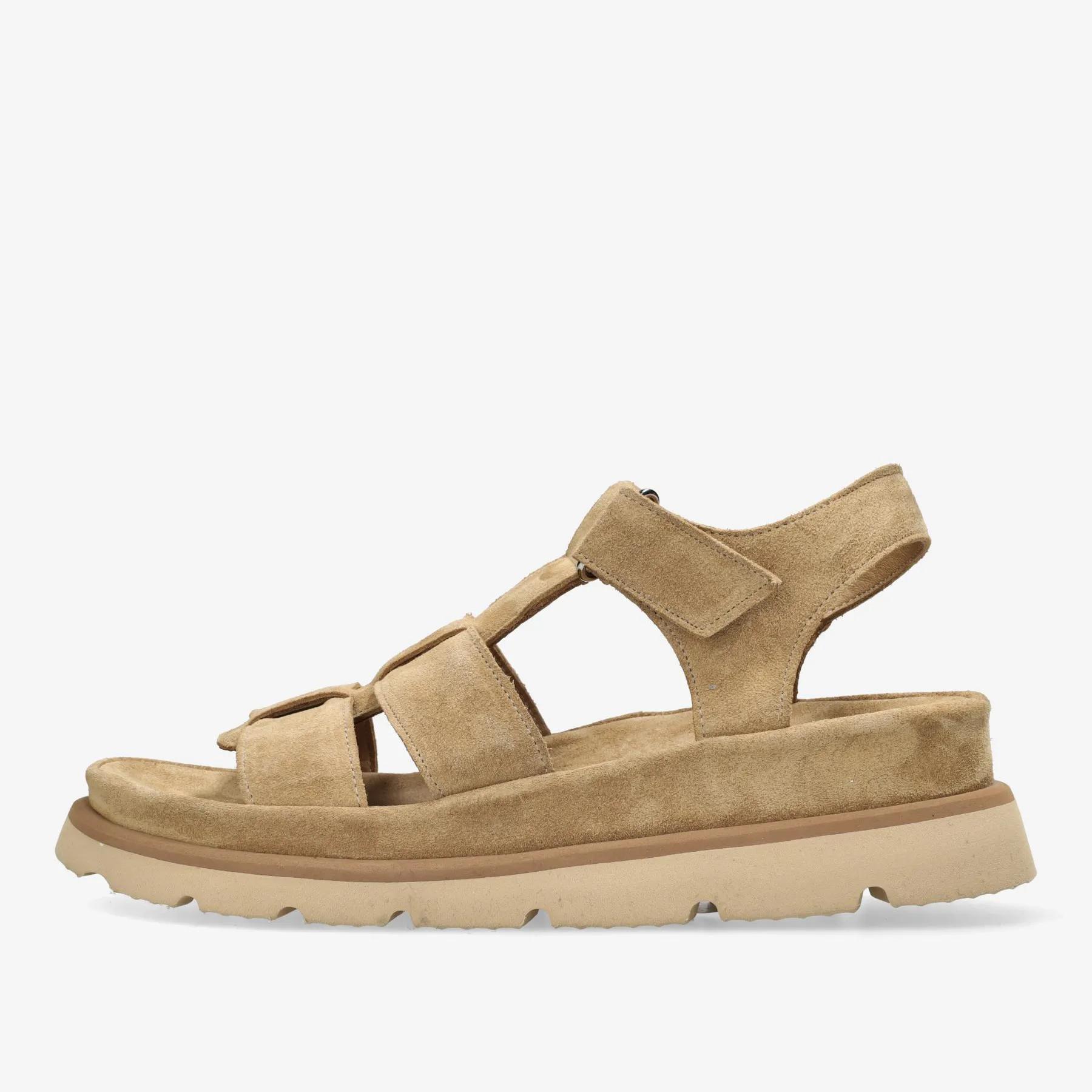 Wana Sandal Suede Cognac