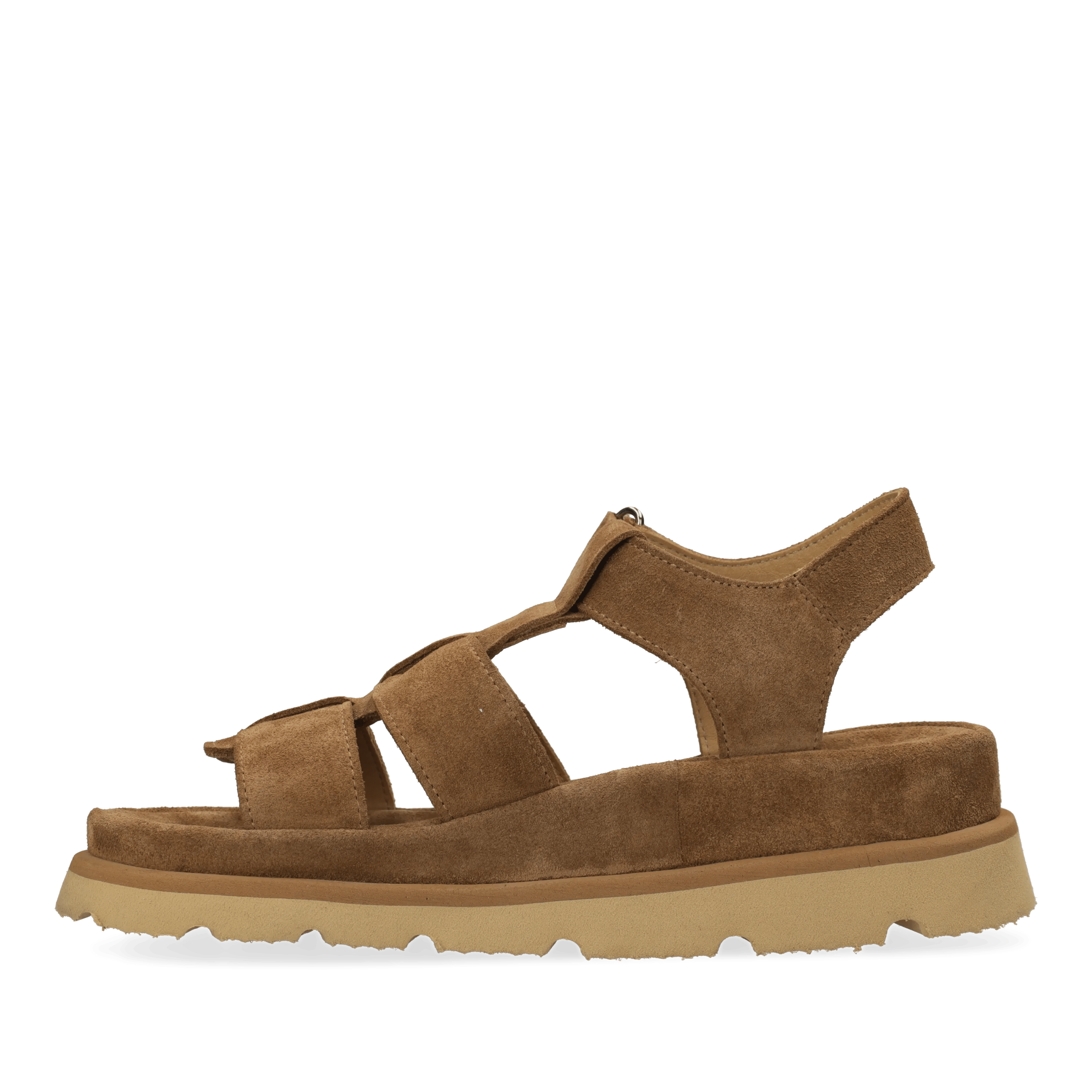 Wana Sandale Veloursleder Cognac