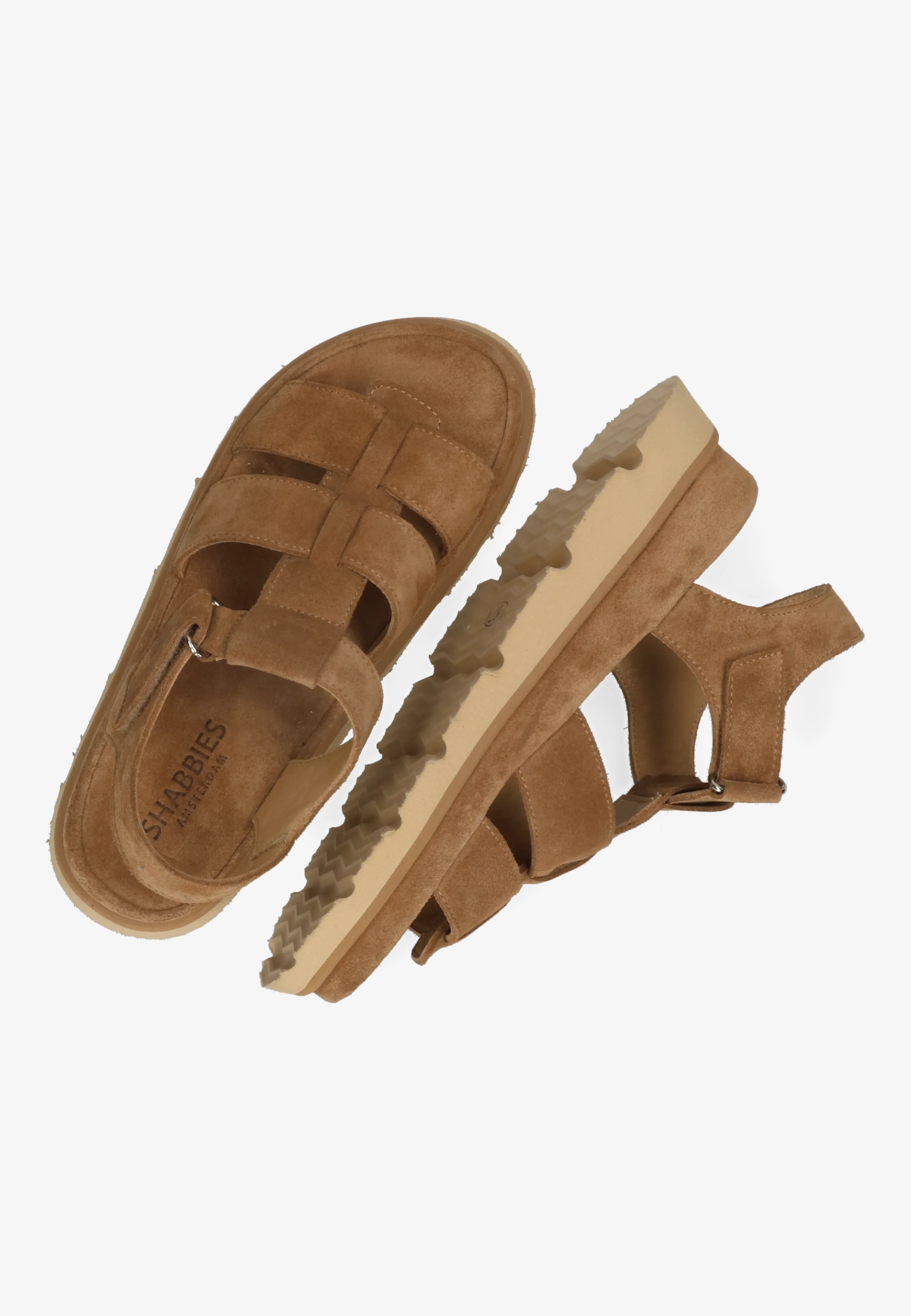 Wana Sandaal Suède Cognac