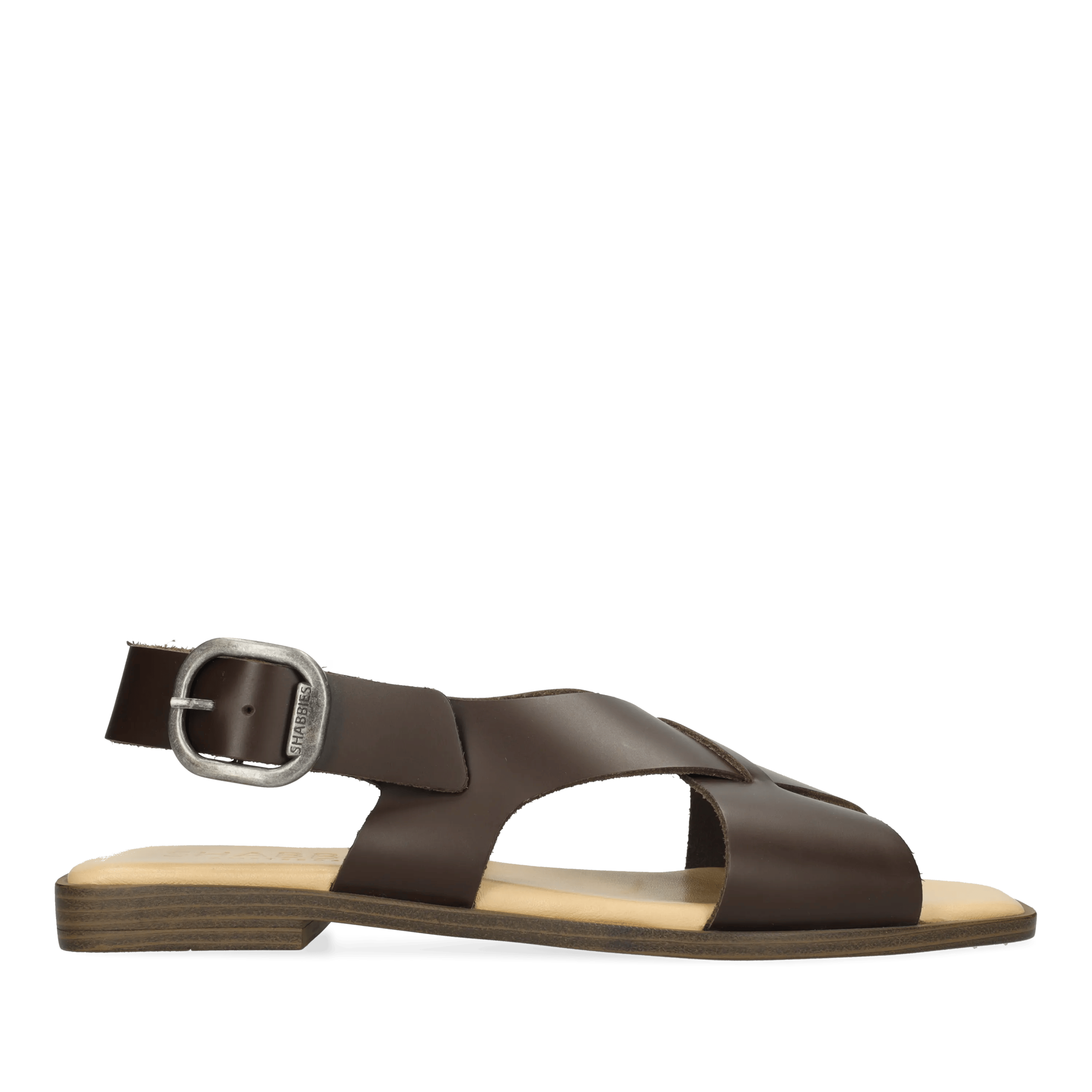 Illia Sling Sandal Vachetta Leather Dark Brown