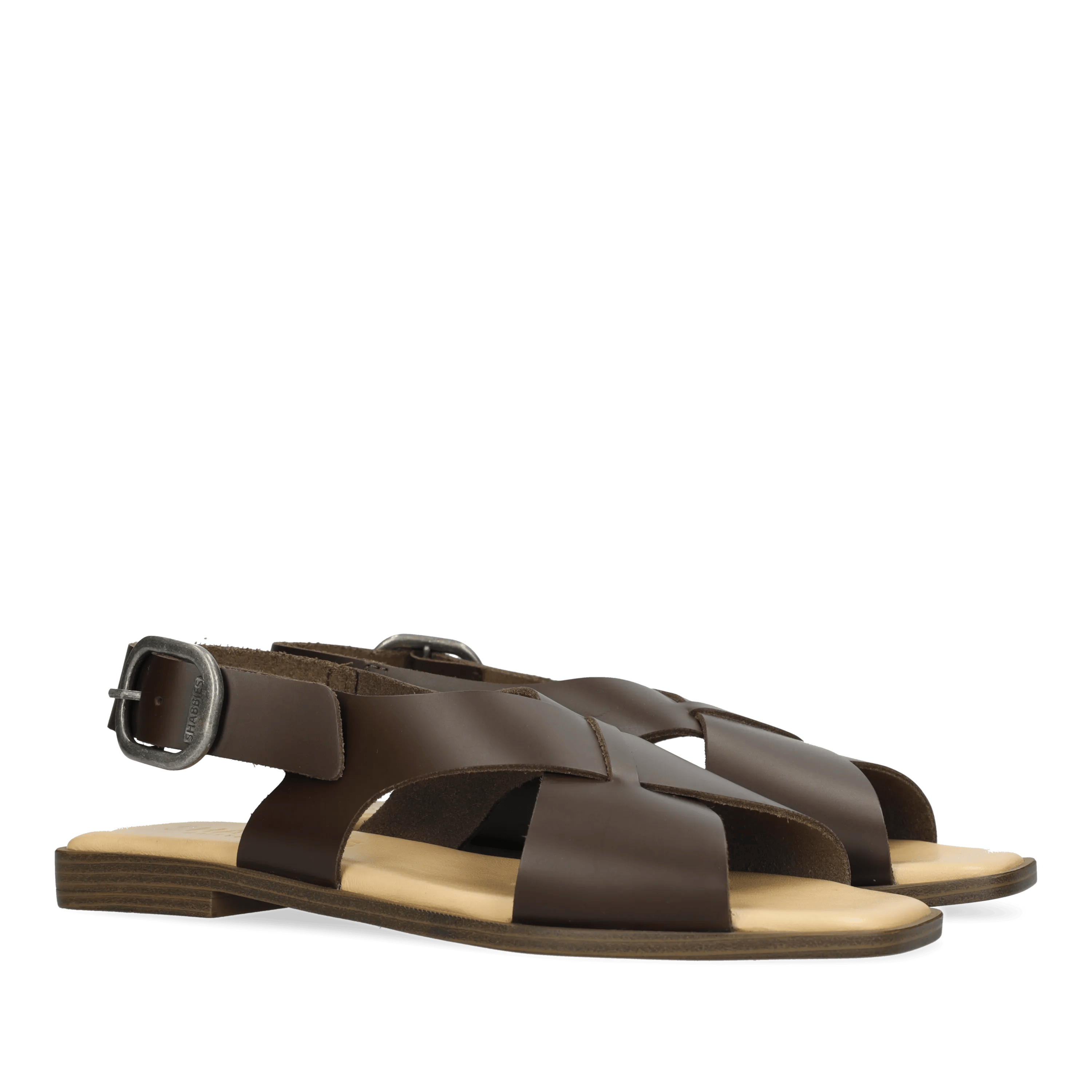 Illia Sling Sandal Vachetta Leather Dark Brown