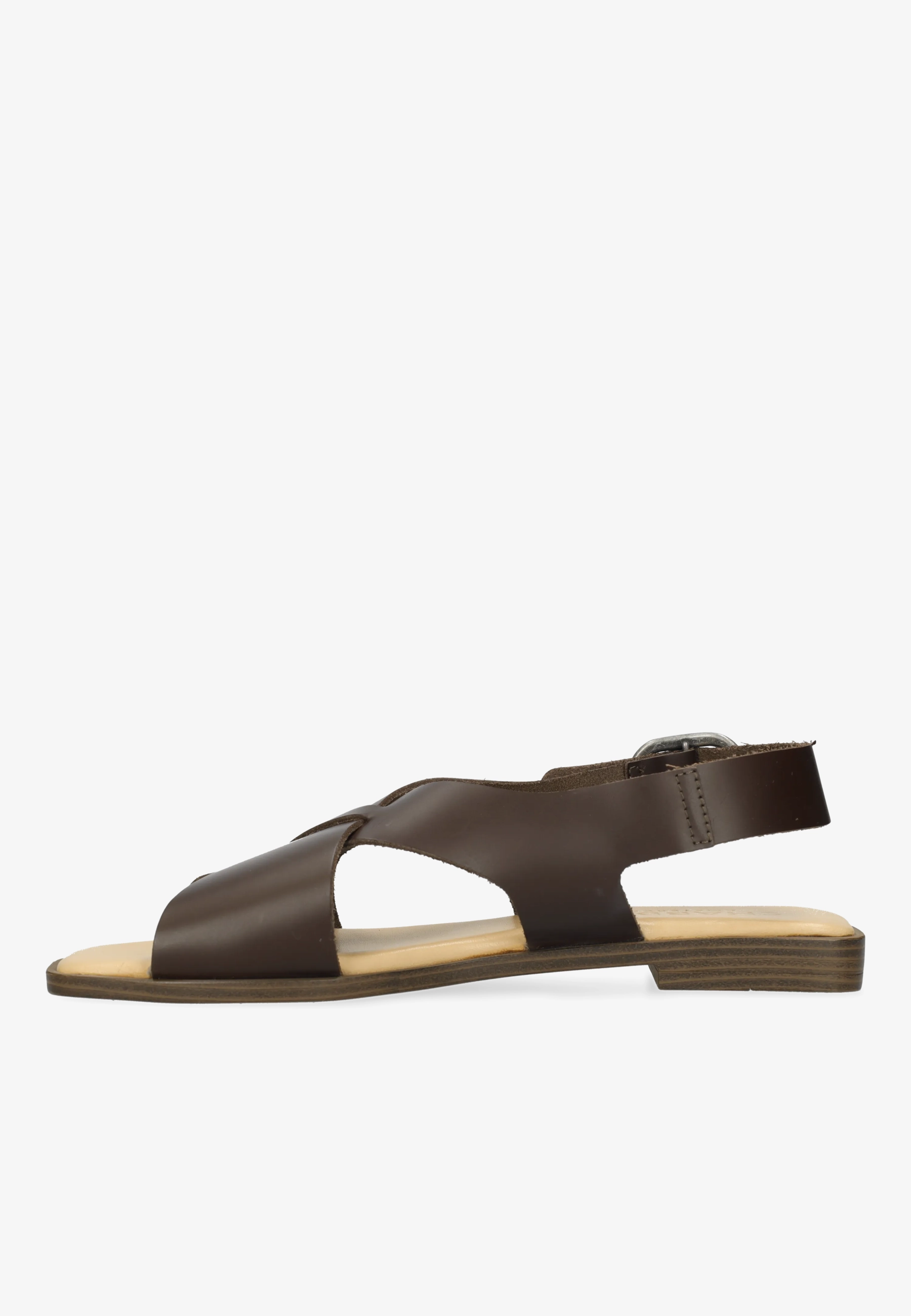 Illia Sling Sandal Vachetta Leather Dark Brown