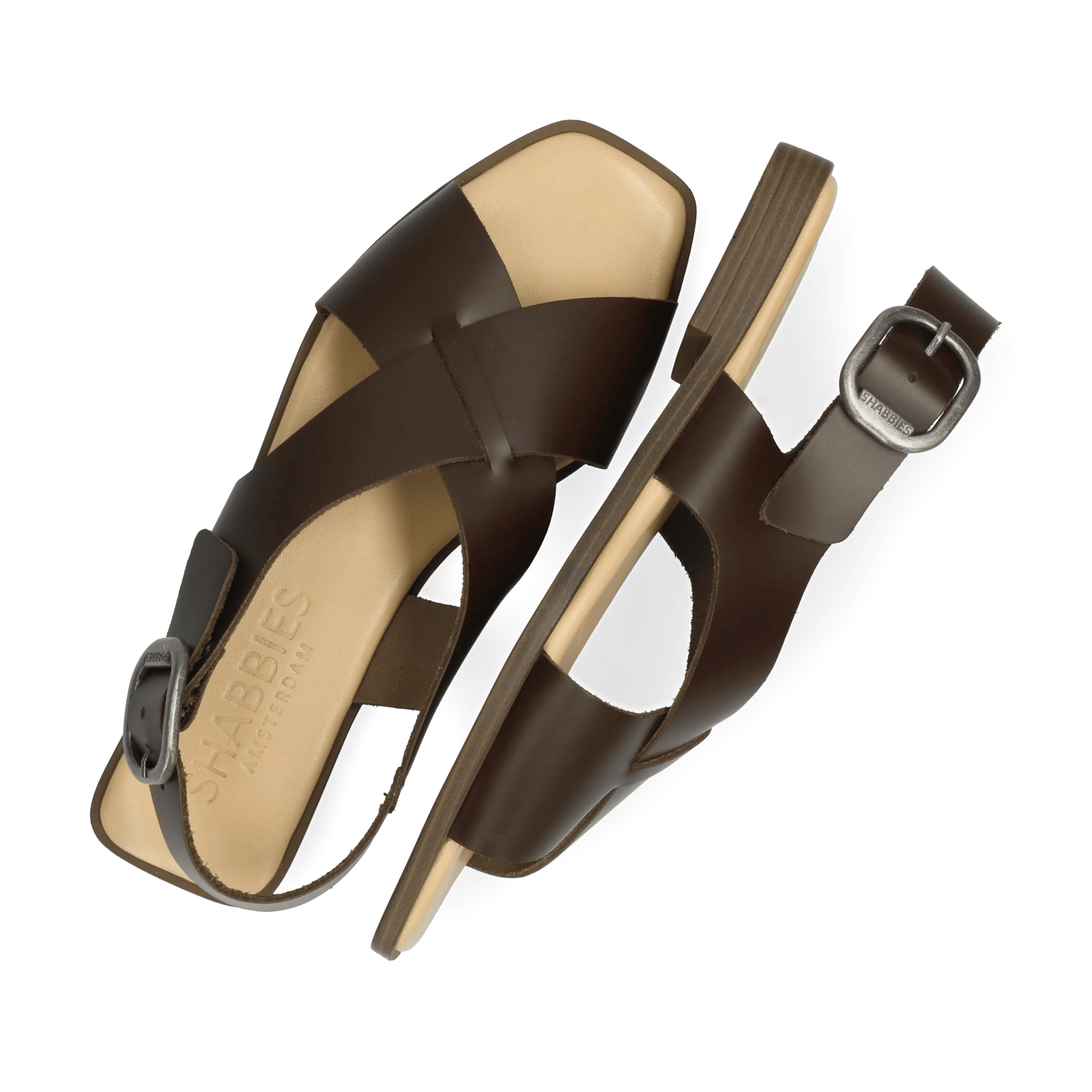 Illia Sling Sandal Vachetta Leather Dark Brown
