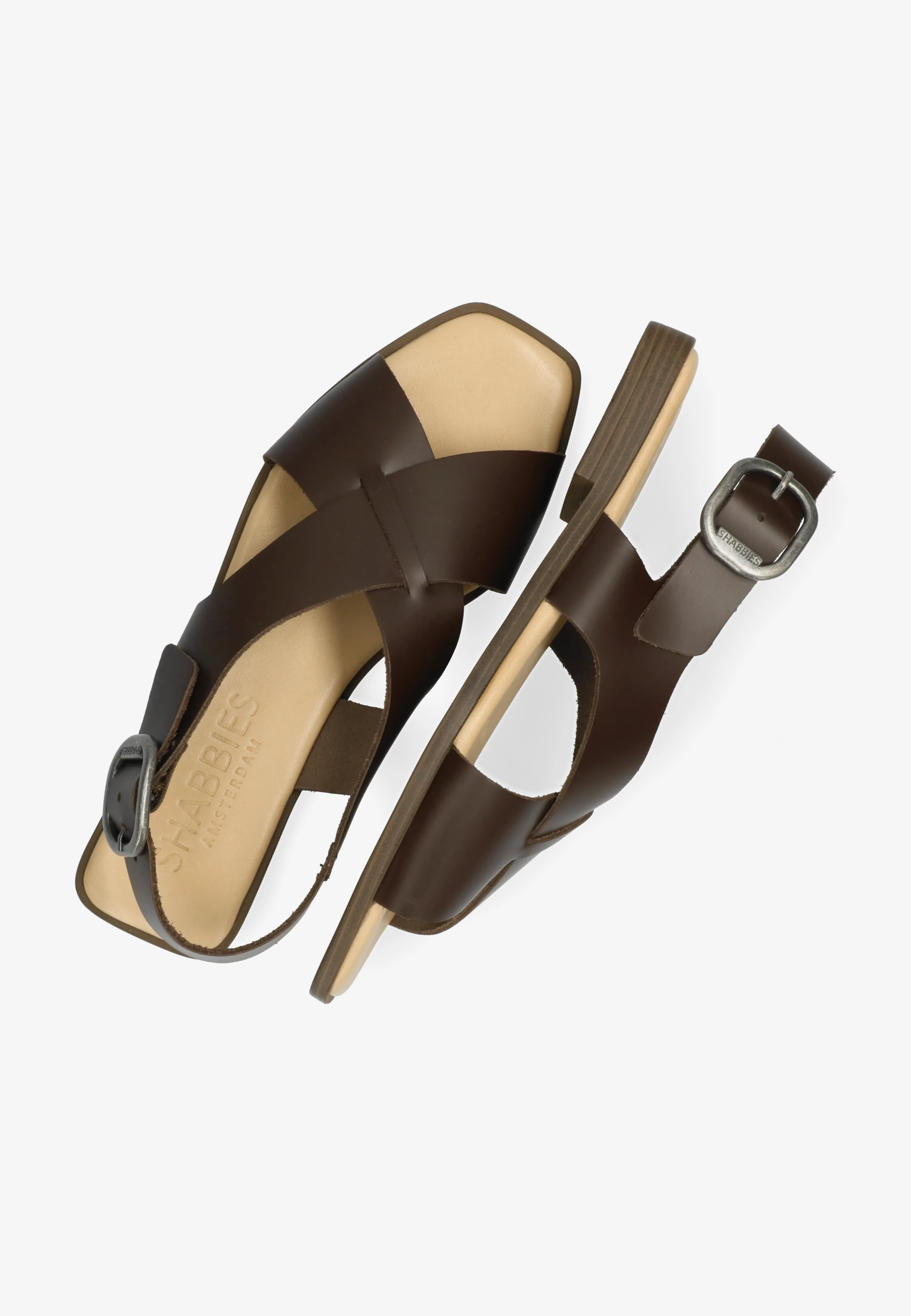 Illia Sling Sandal Vachetta Leather Dark Brown