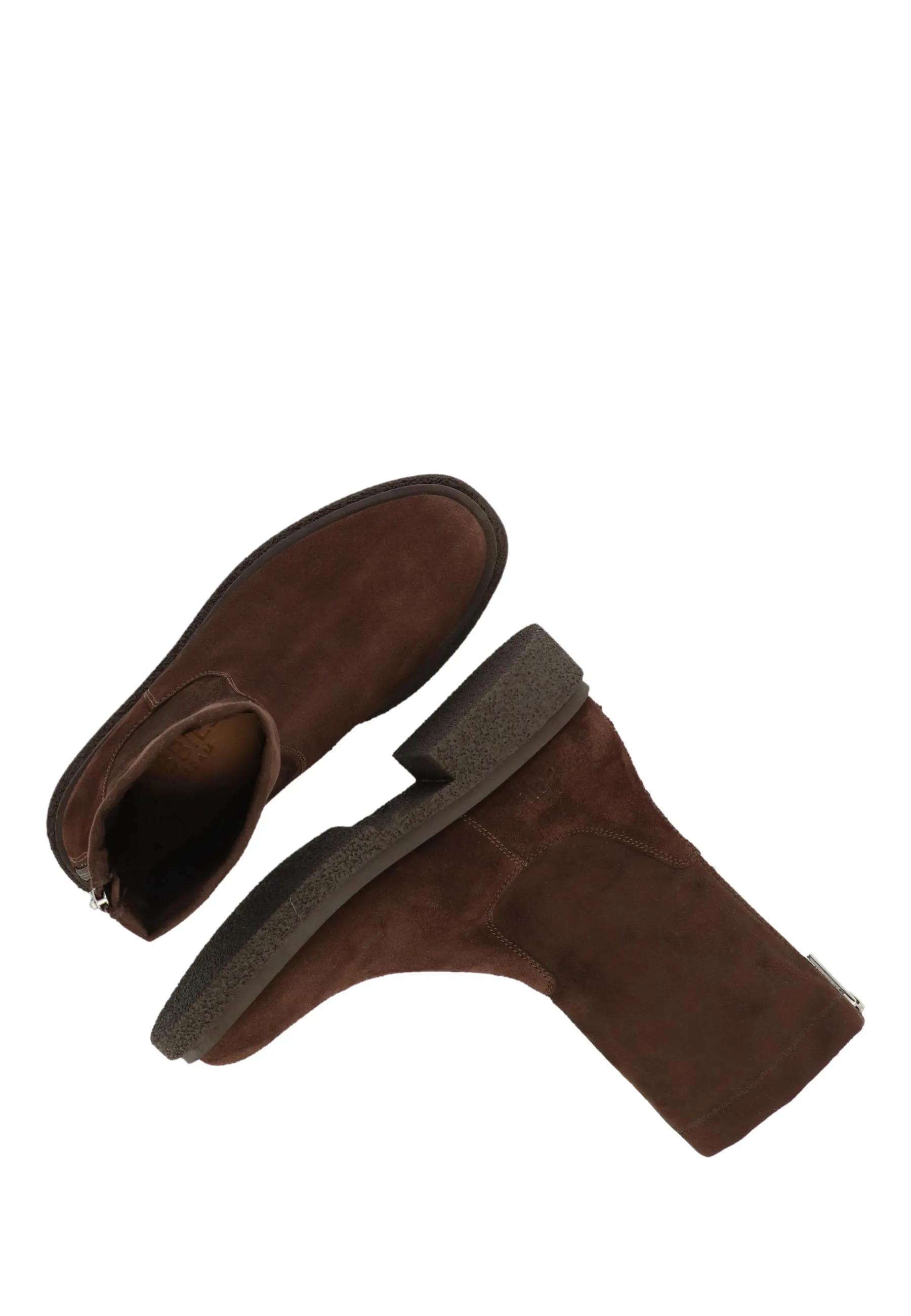 Jane stretch enkellaars Suède/Stretch Bruin