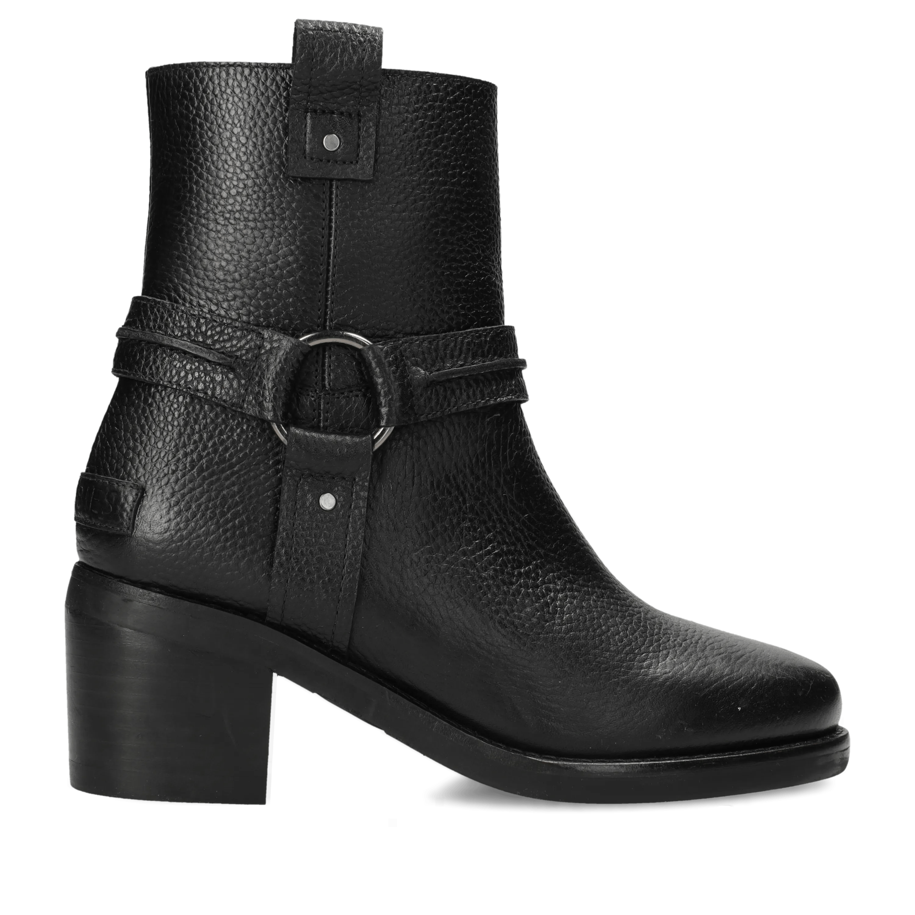 PARKER BIKA boot mid leather Black