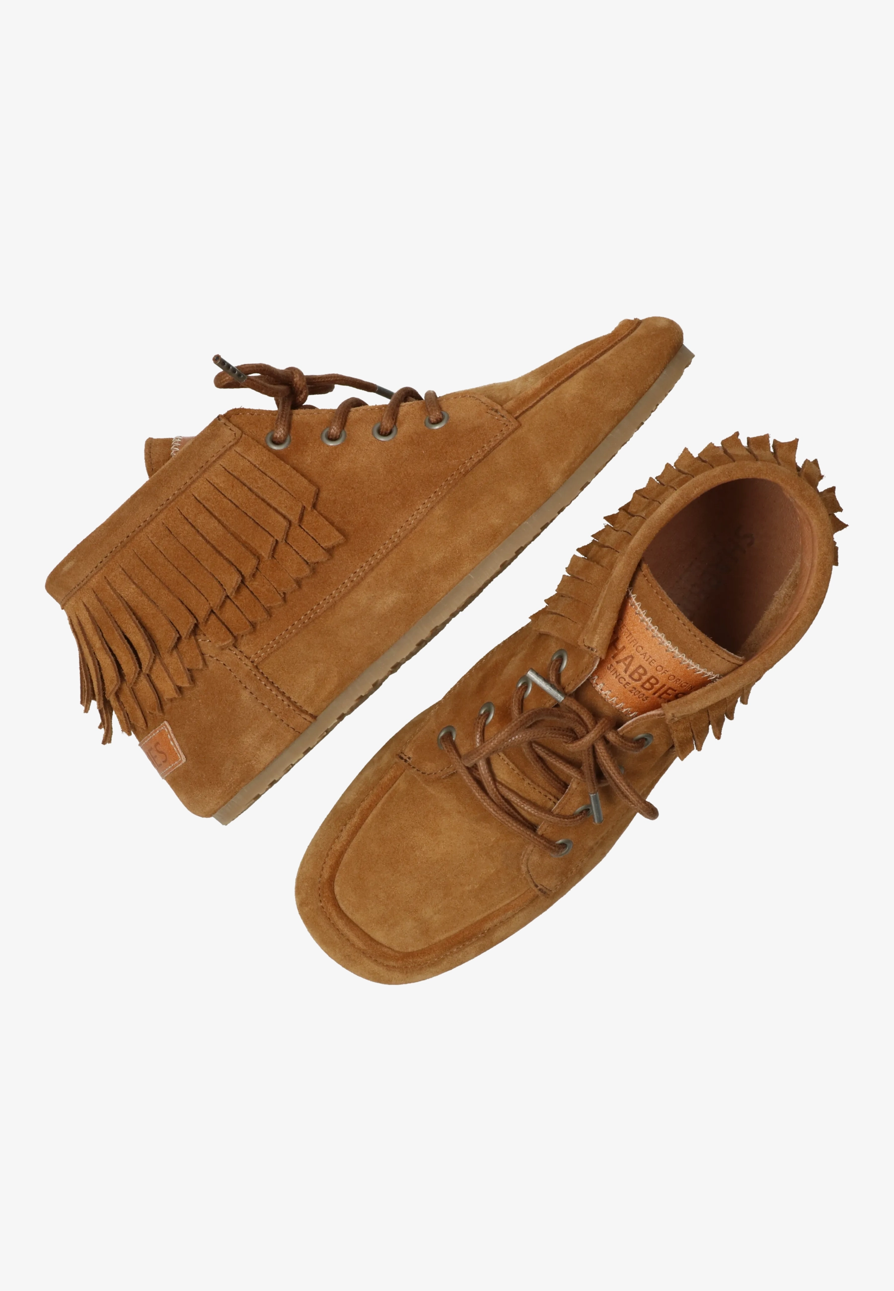 Ciska Frina enkellaars Suède Cognac