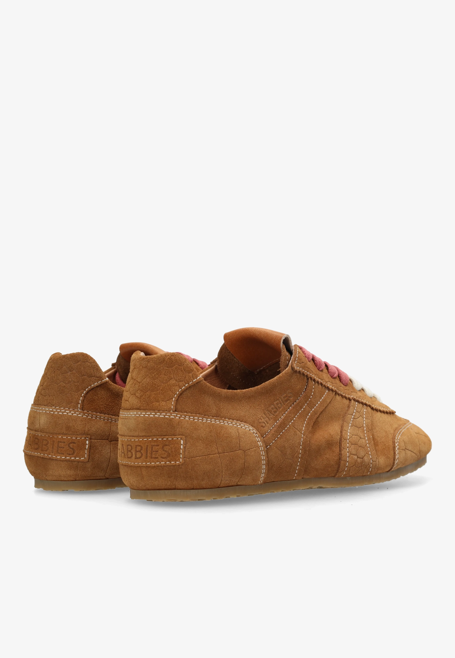 Ciska Base sneaker Croco Cognac