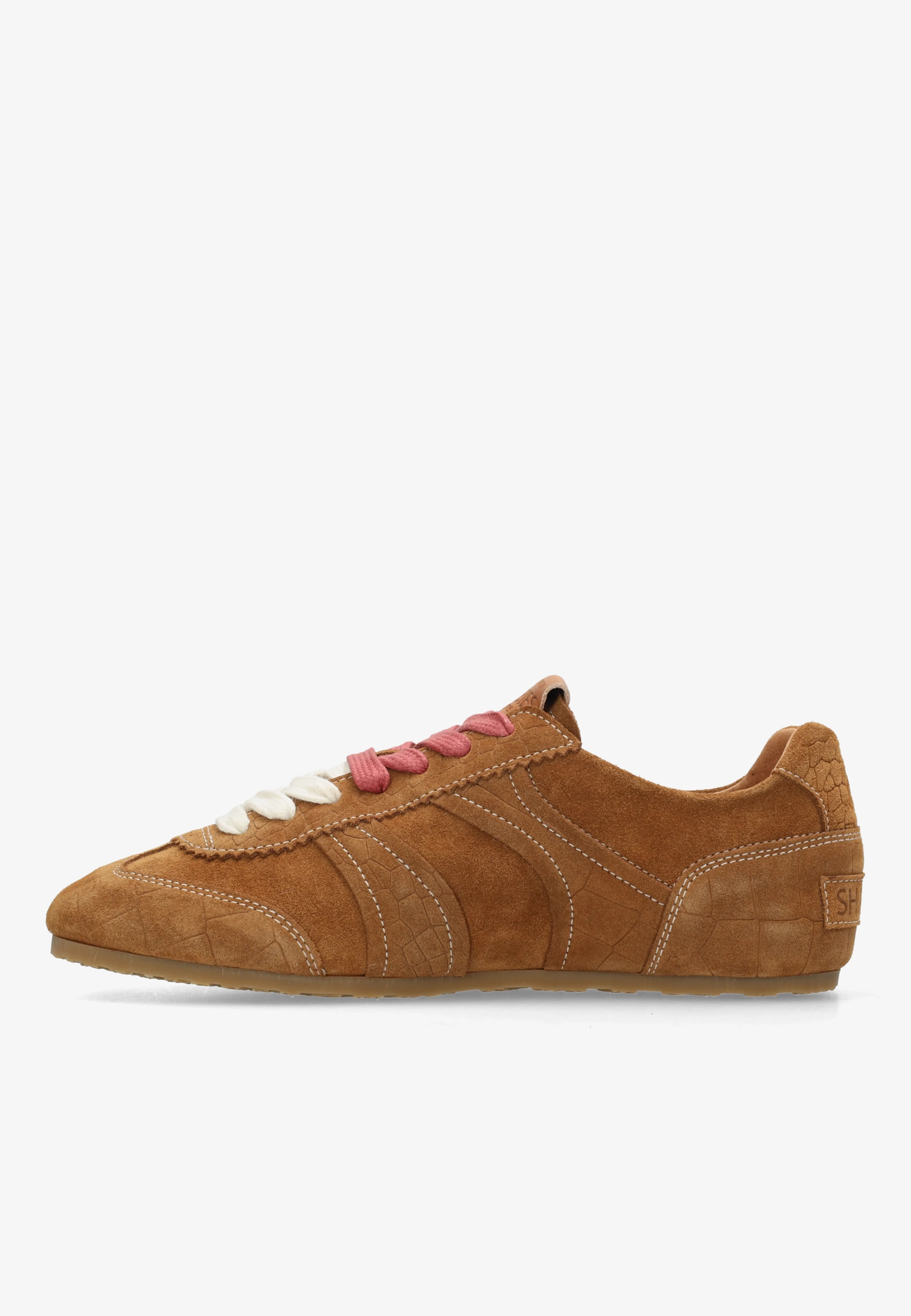 Ciska Base sneaker Croco Cognac