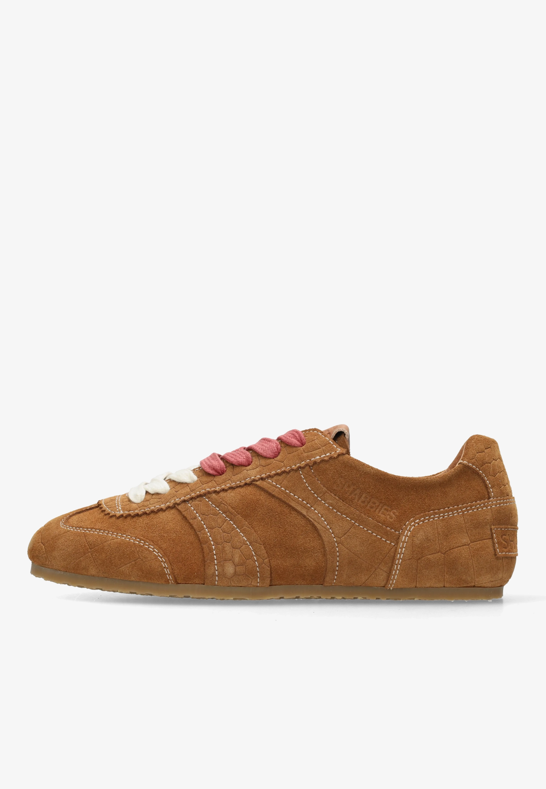 Ciska Base sneaker Croco Cognac
