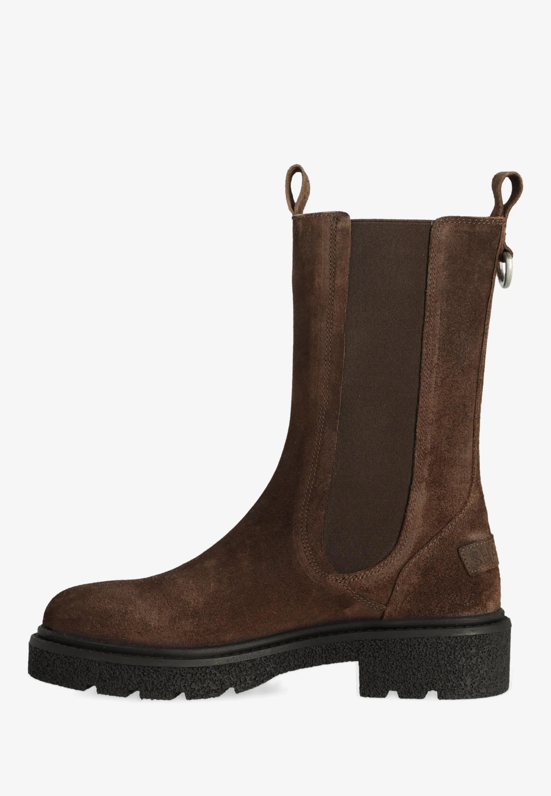 Jacy Shelly chelsealaars gewaxt suède Donkerbruin