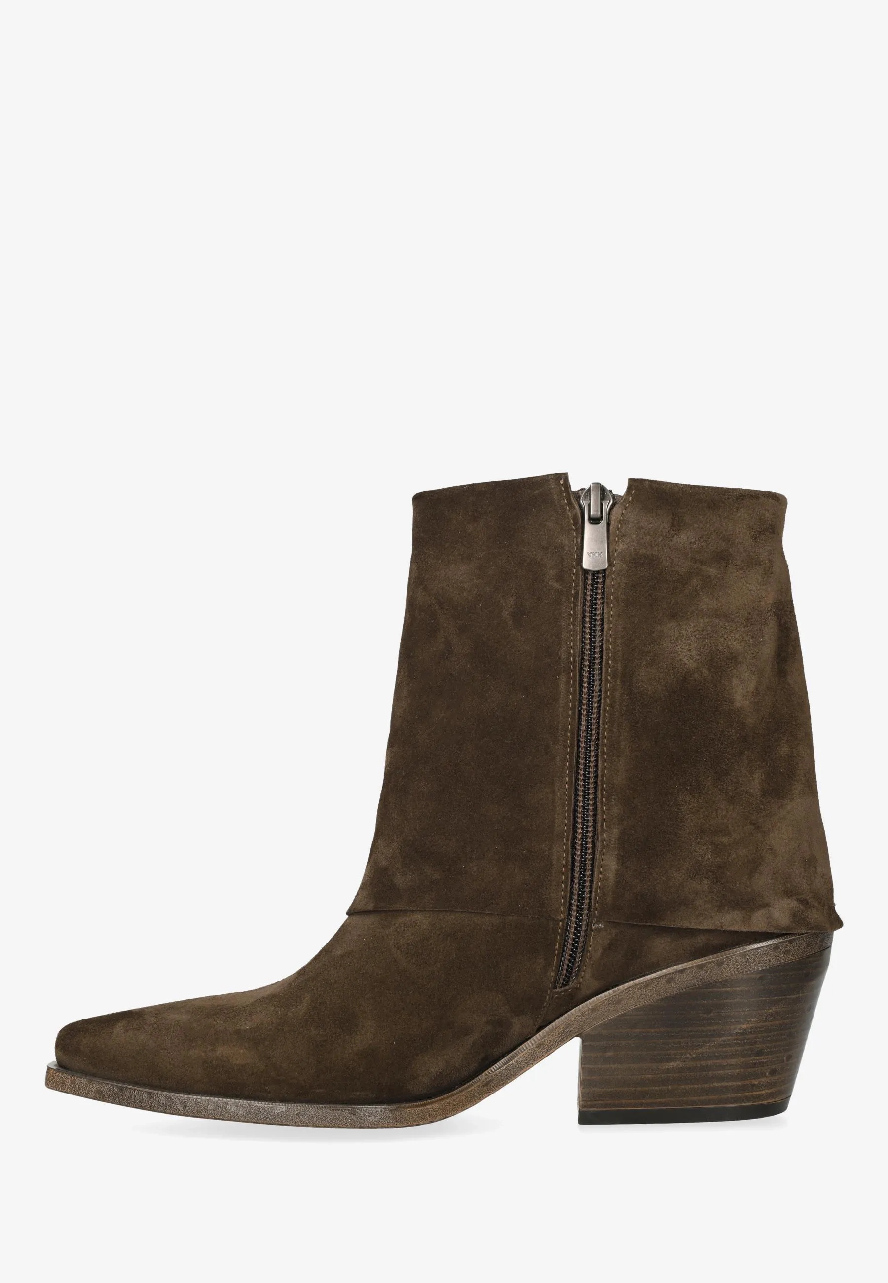 Jaira Double enkellaars Suède Donkerbruin