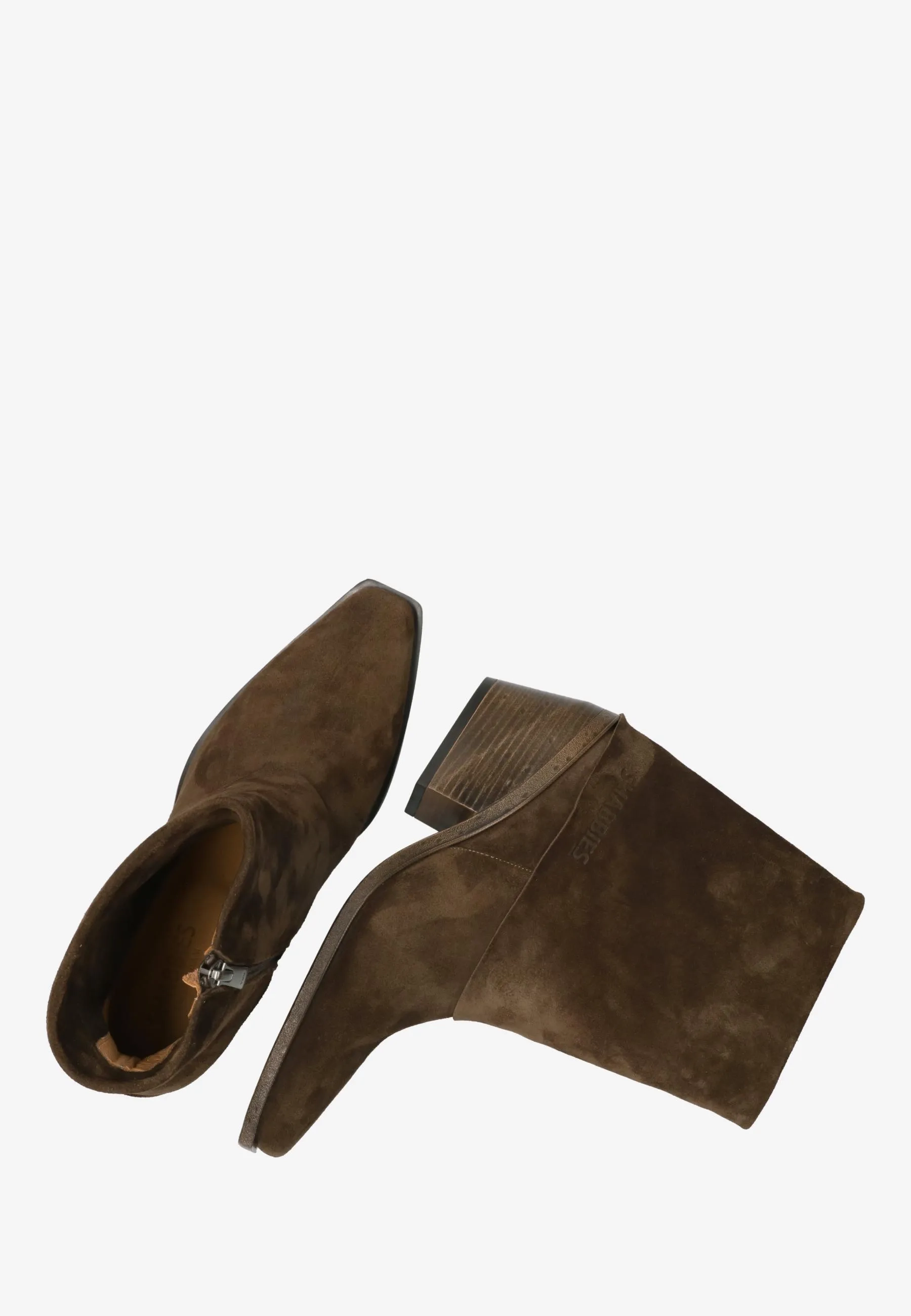 Jaira Double enkellaars Suède Donkerbruin