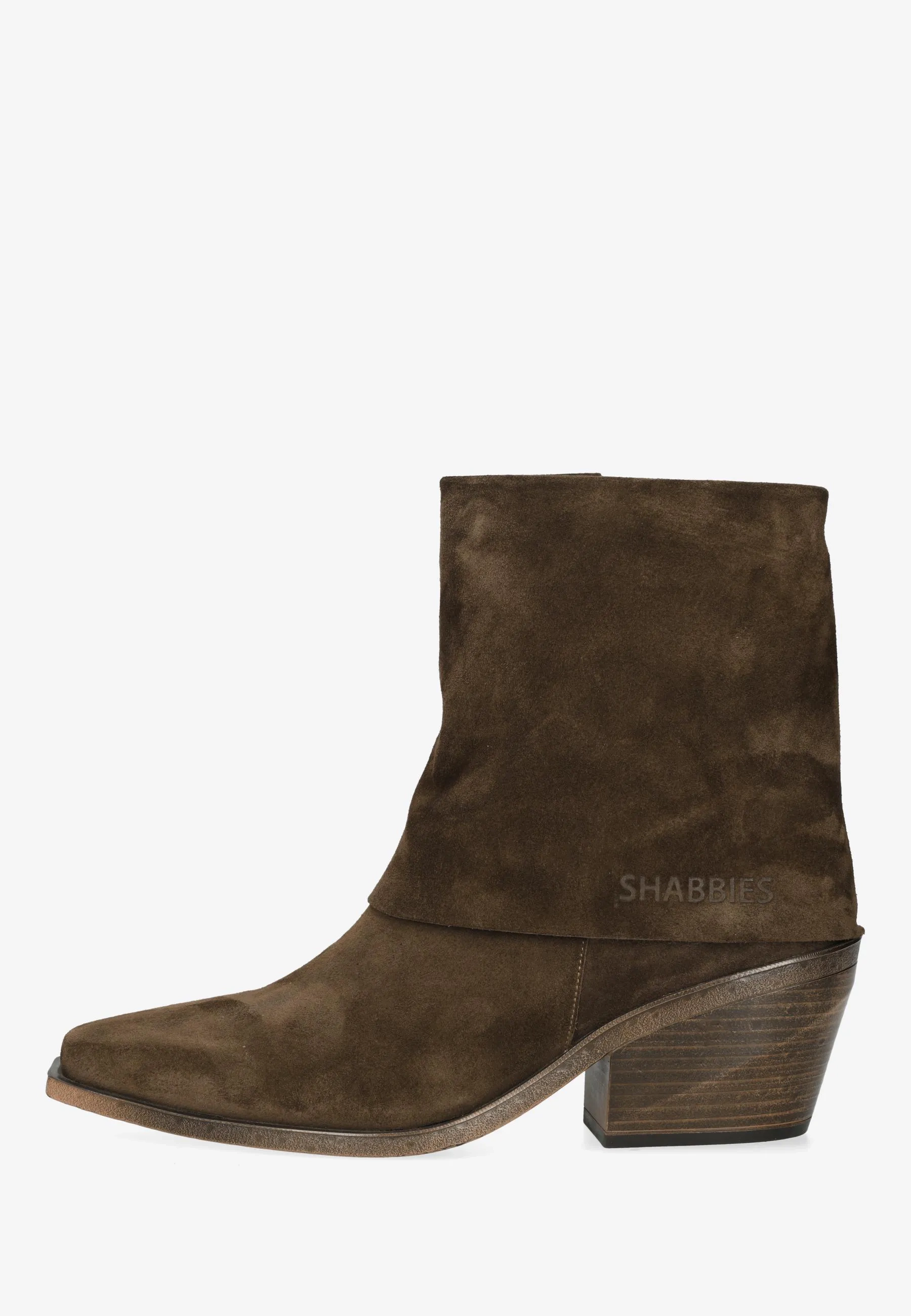 Jaira Double enkellaars Suède Donkerbruin