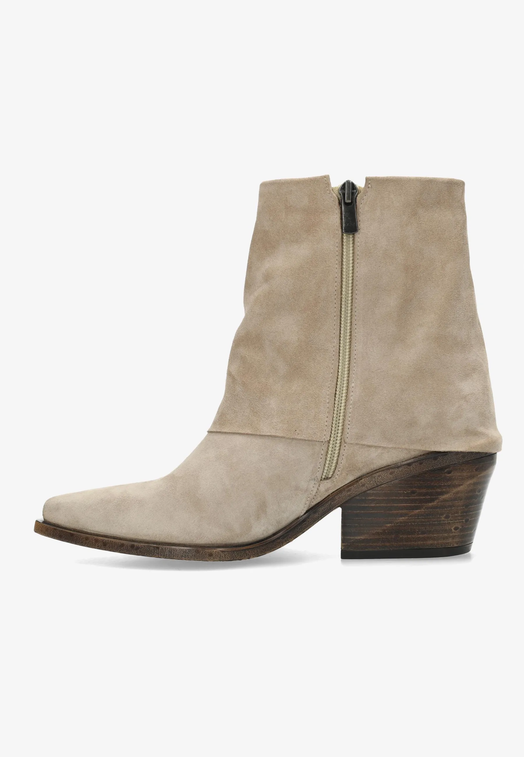 Jaira Double enkellaars Suède Taupe