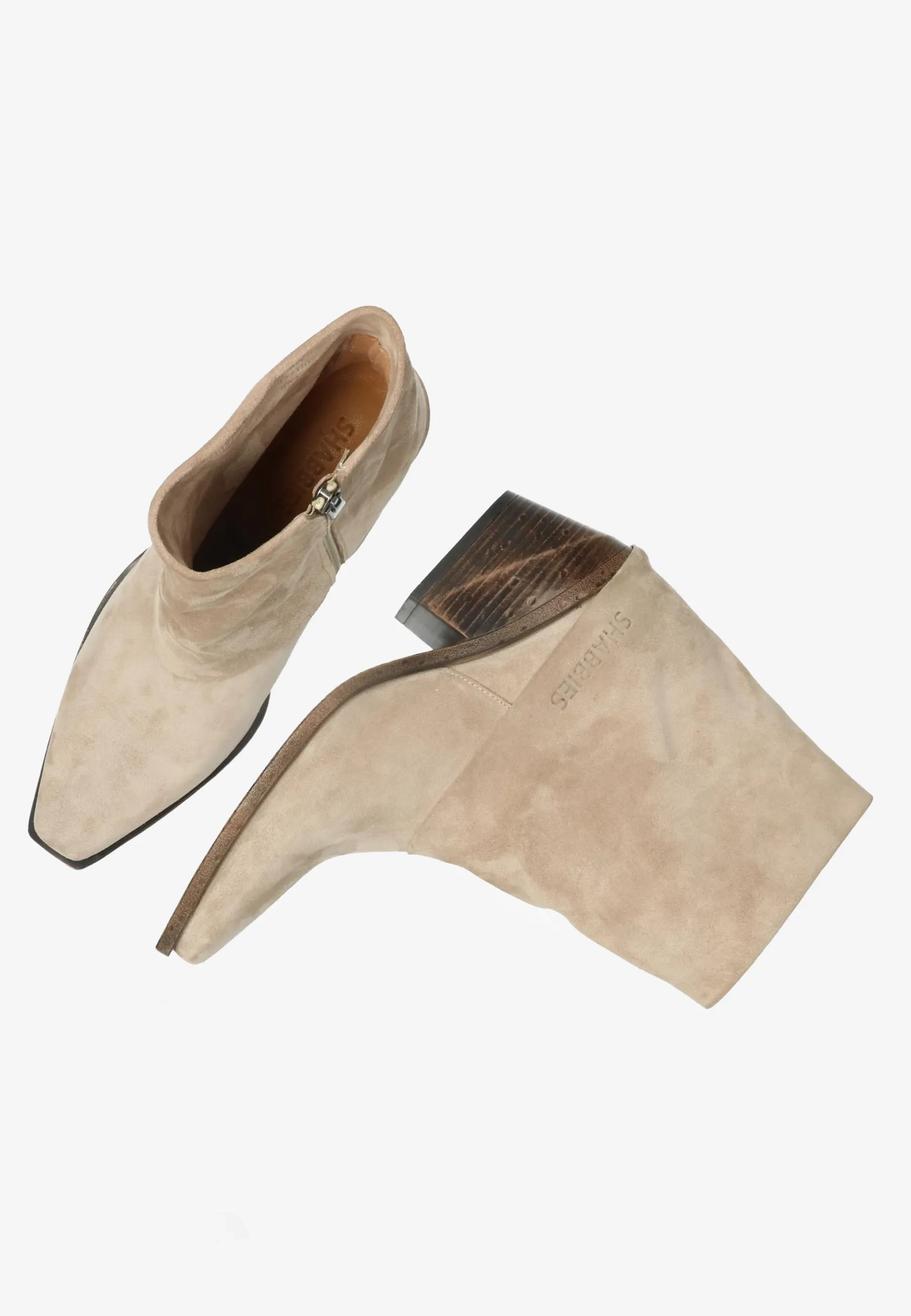 Jaira Double enkellaars Suède Taupe