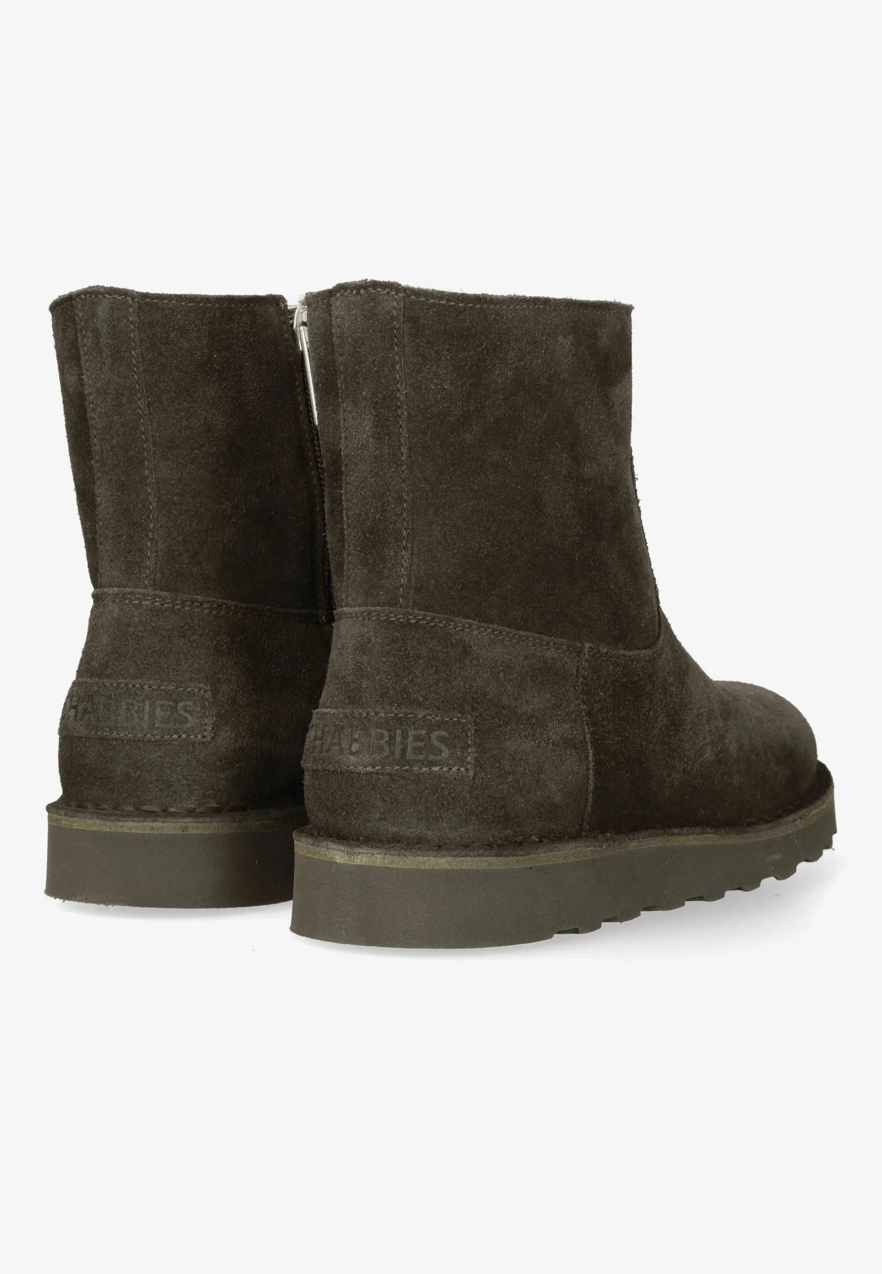 Palissa Mia Zip Suède Donkerbruin