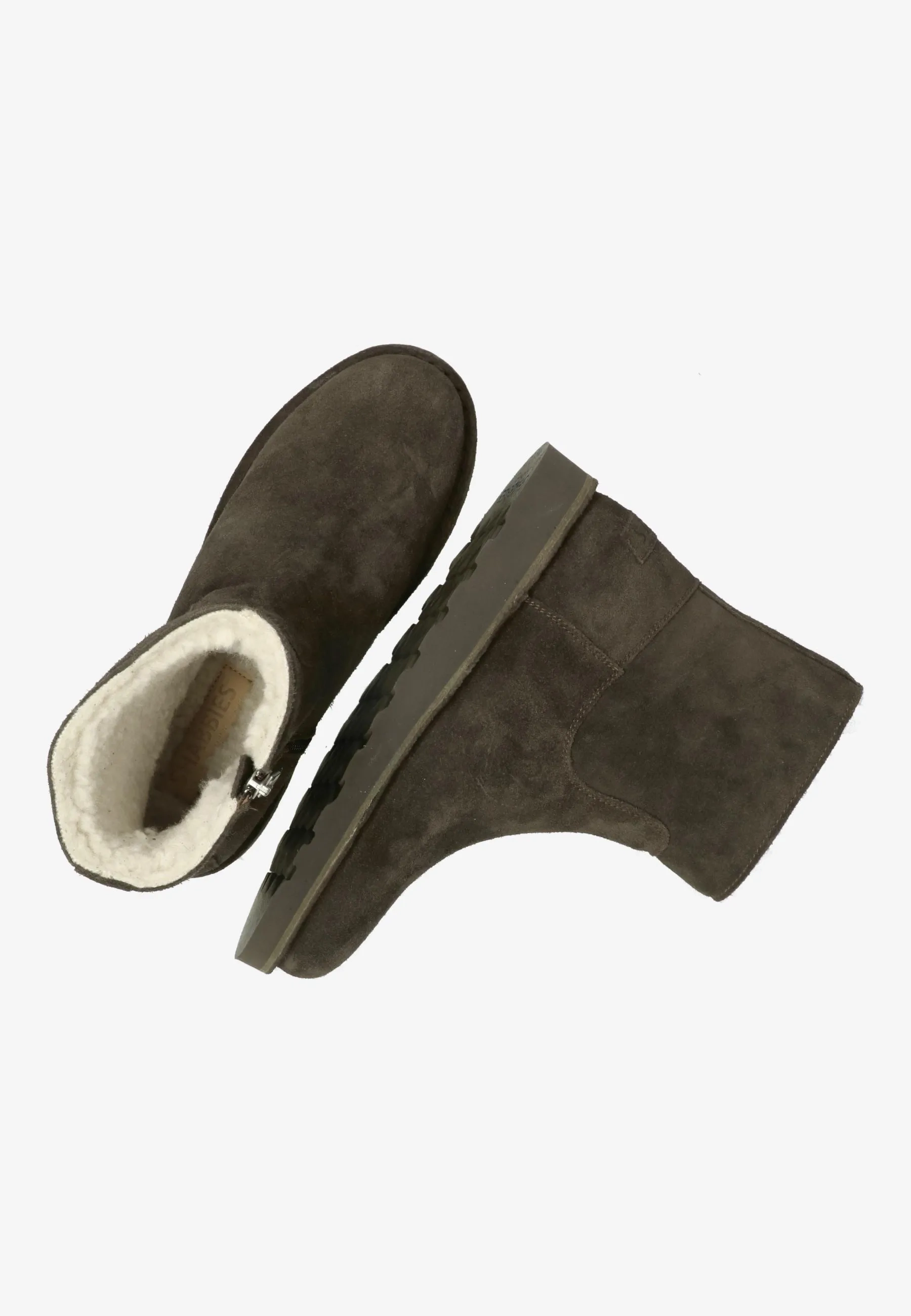 Palissa Mia Zip Suède Donkerbruin