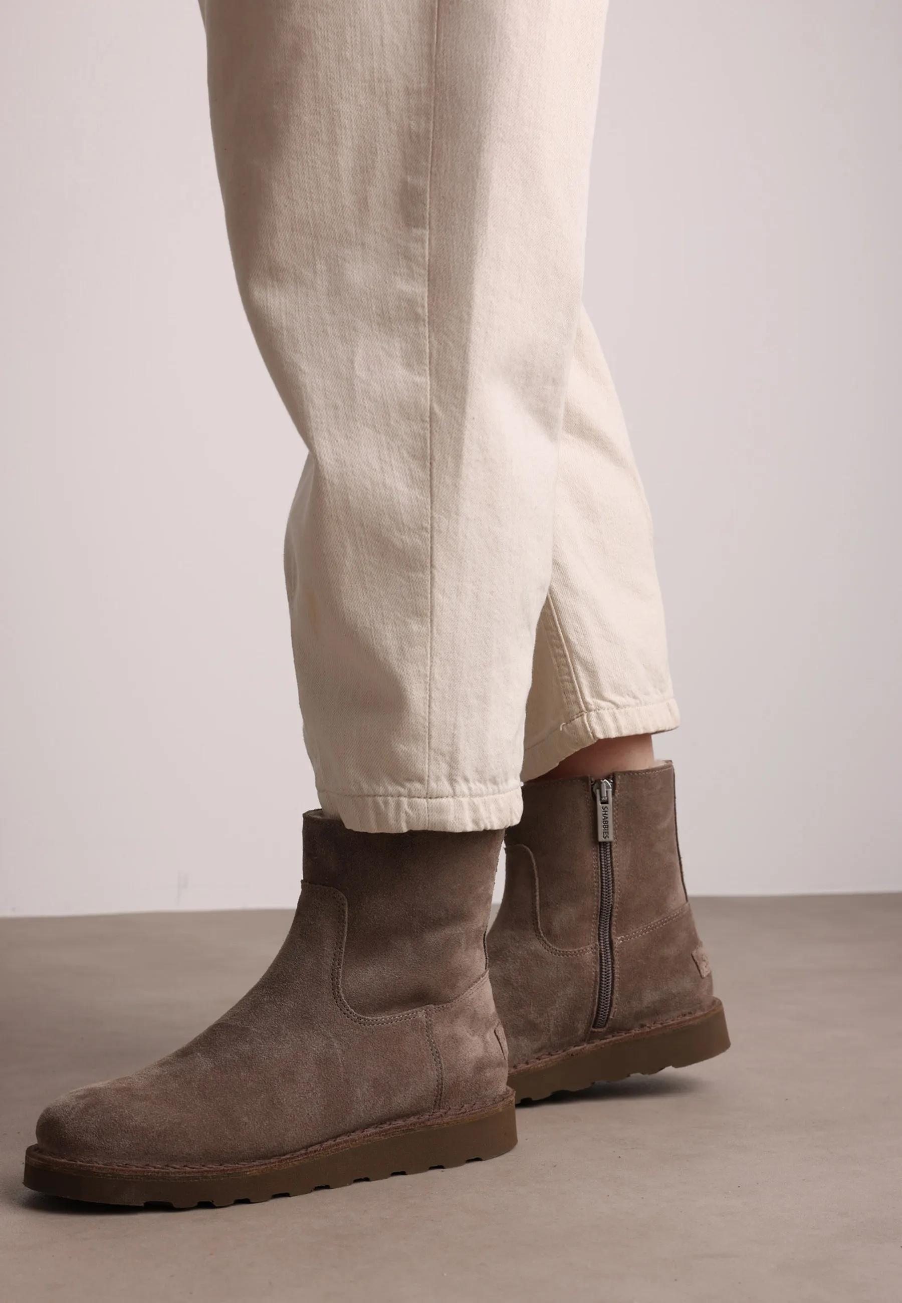Palissa Mia Zip Veloursleder Taupe