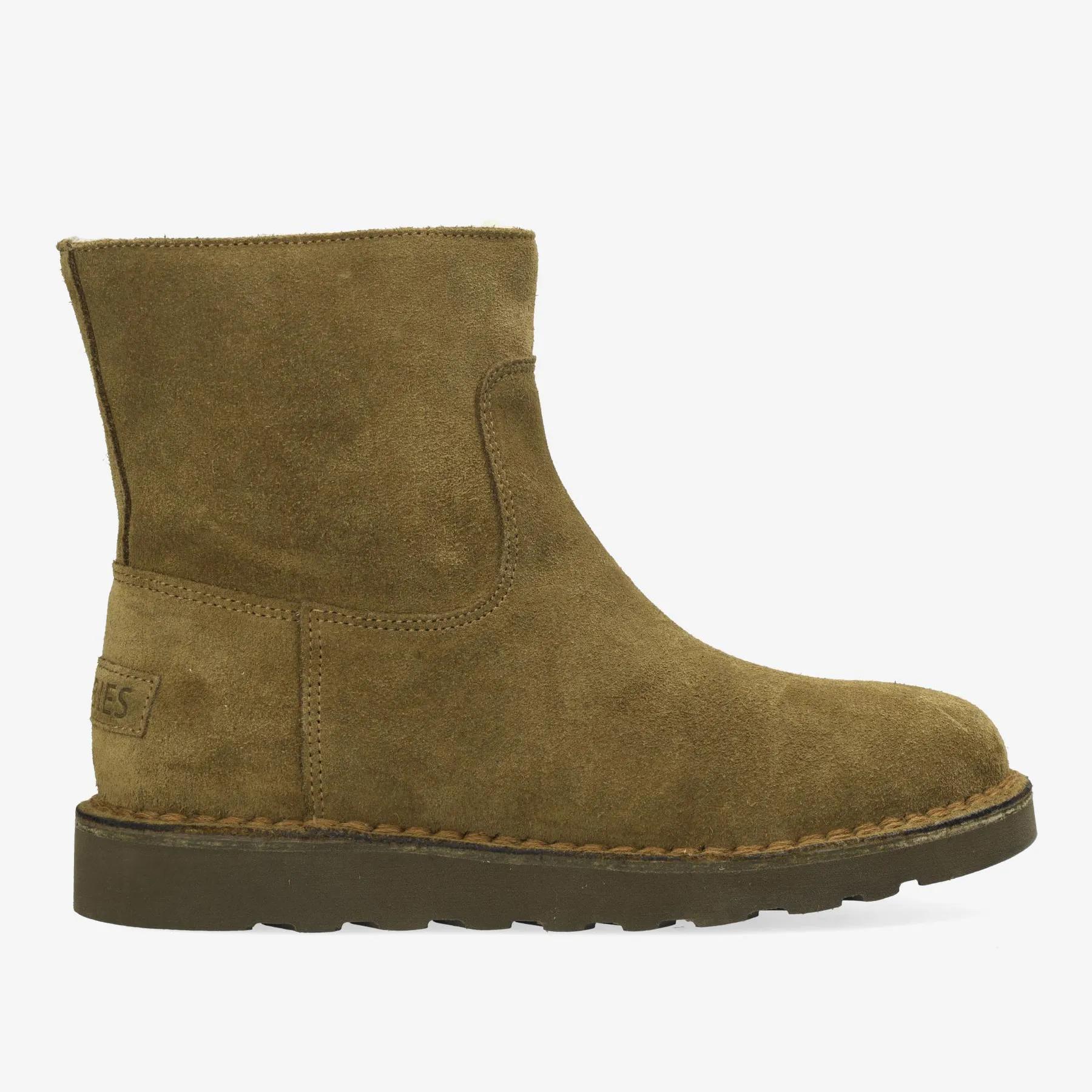 Palissa Mia Zip Veloursleder Tabak