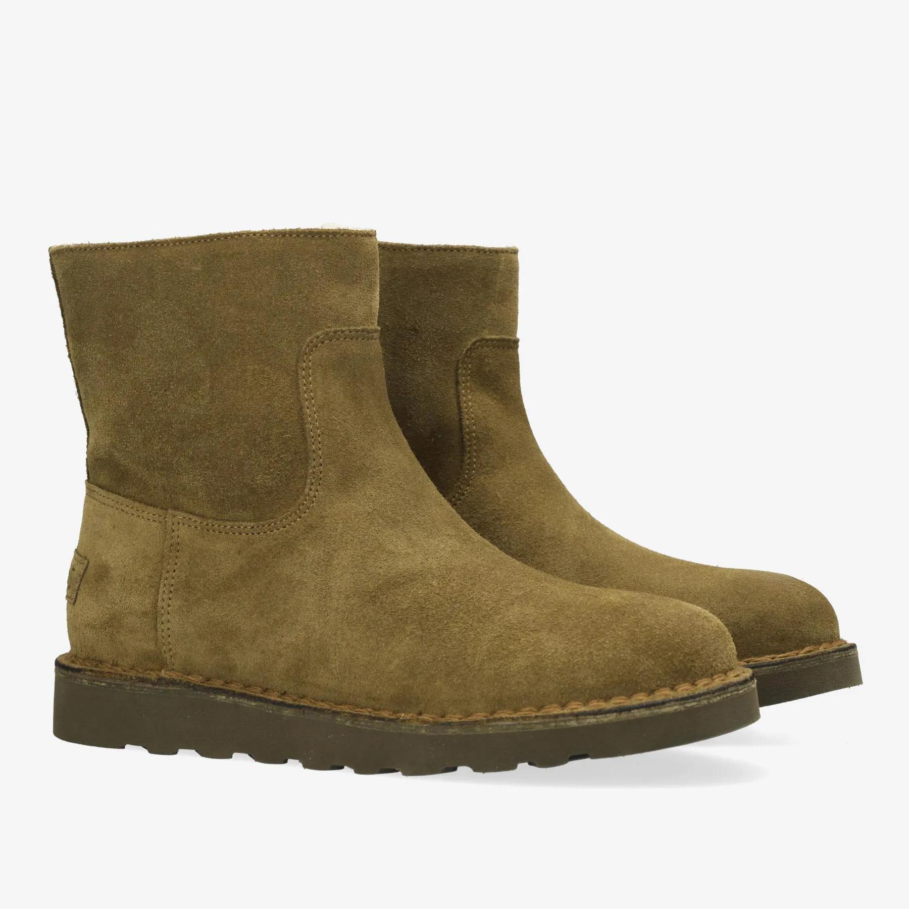 Palissa Mia Zip Veloursleder Tabak