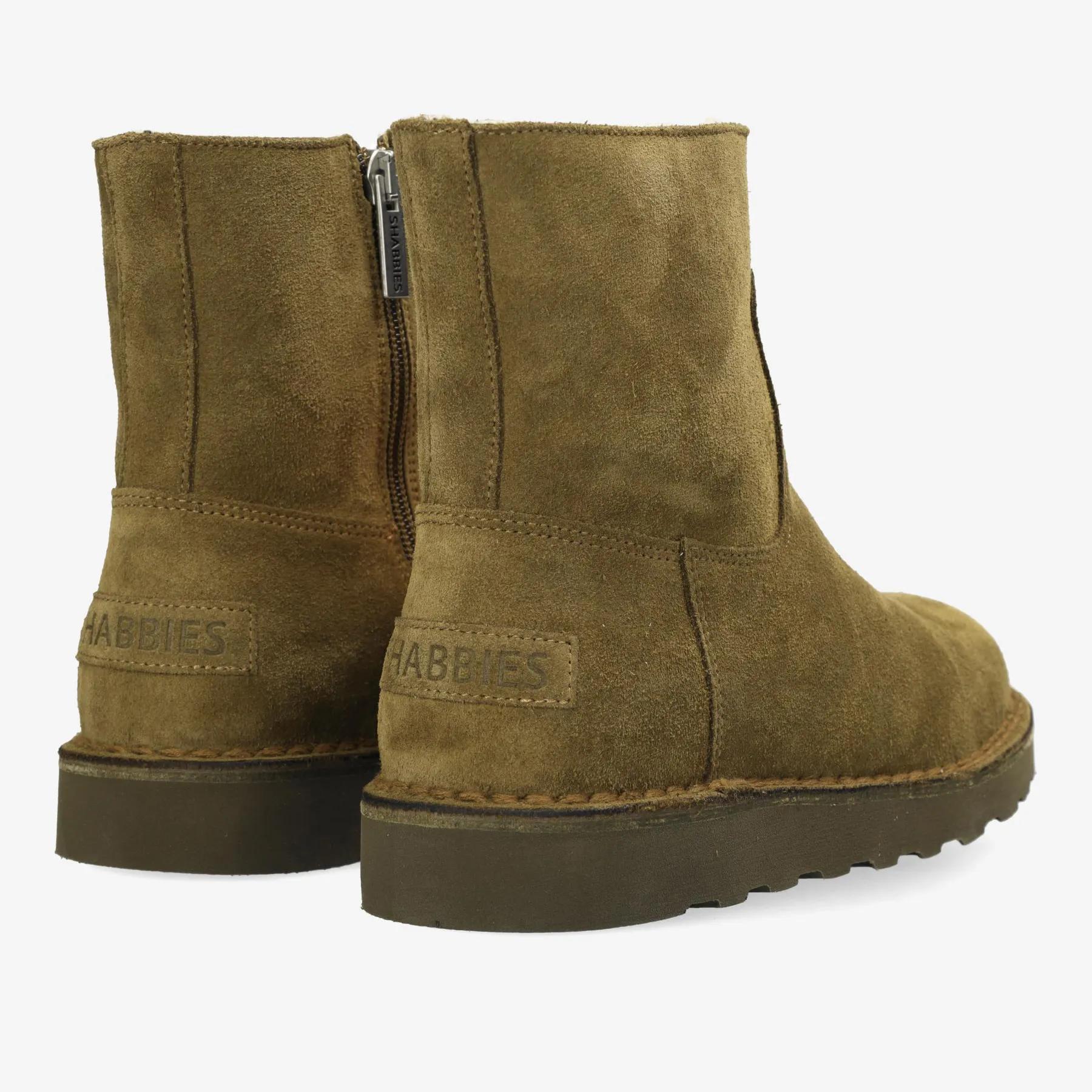 Palissa Mia Zip Veloursleder Tabak