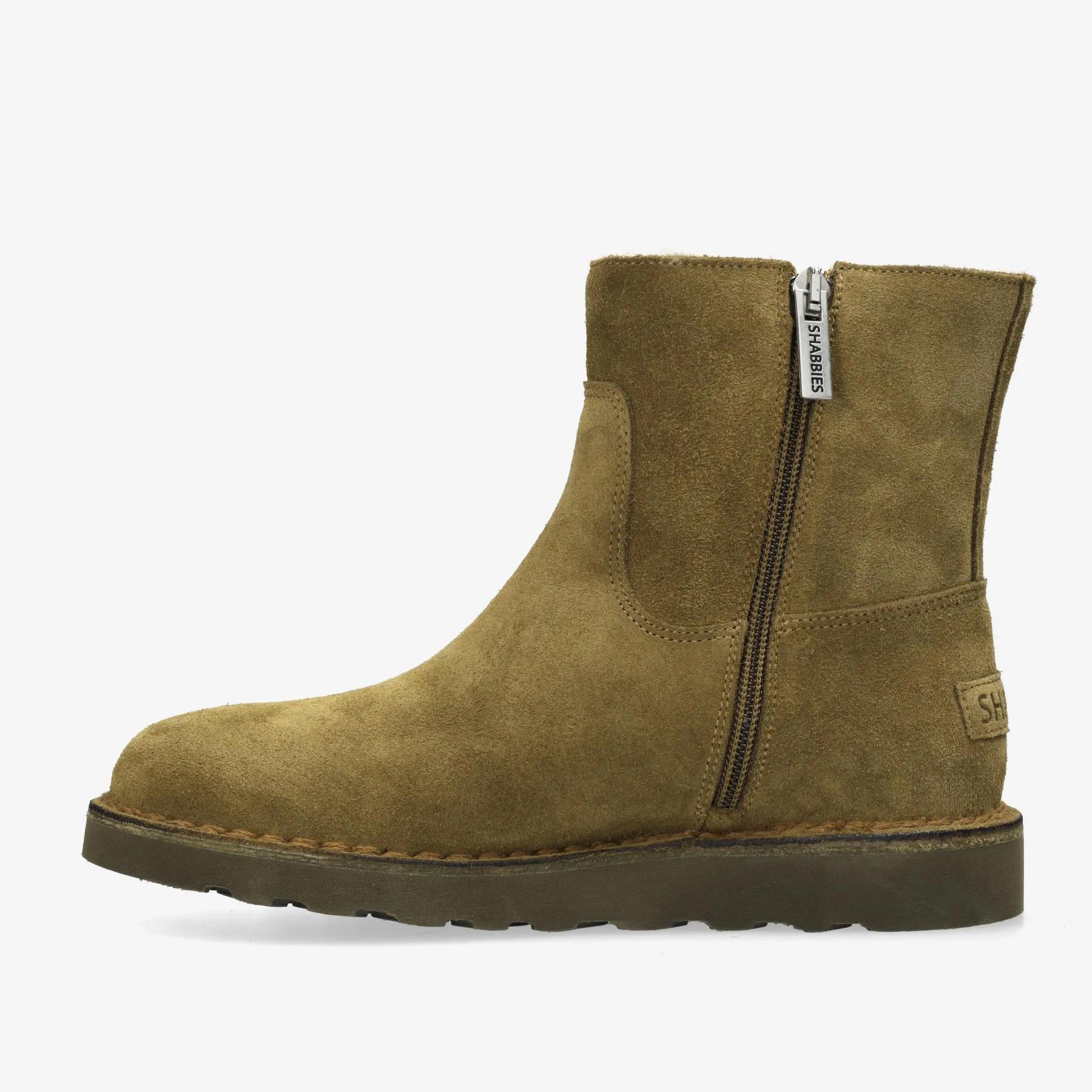 Palissa Mia Zip Veloursleder Tabak