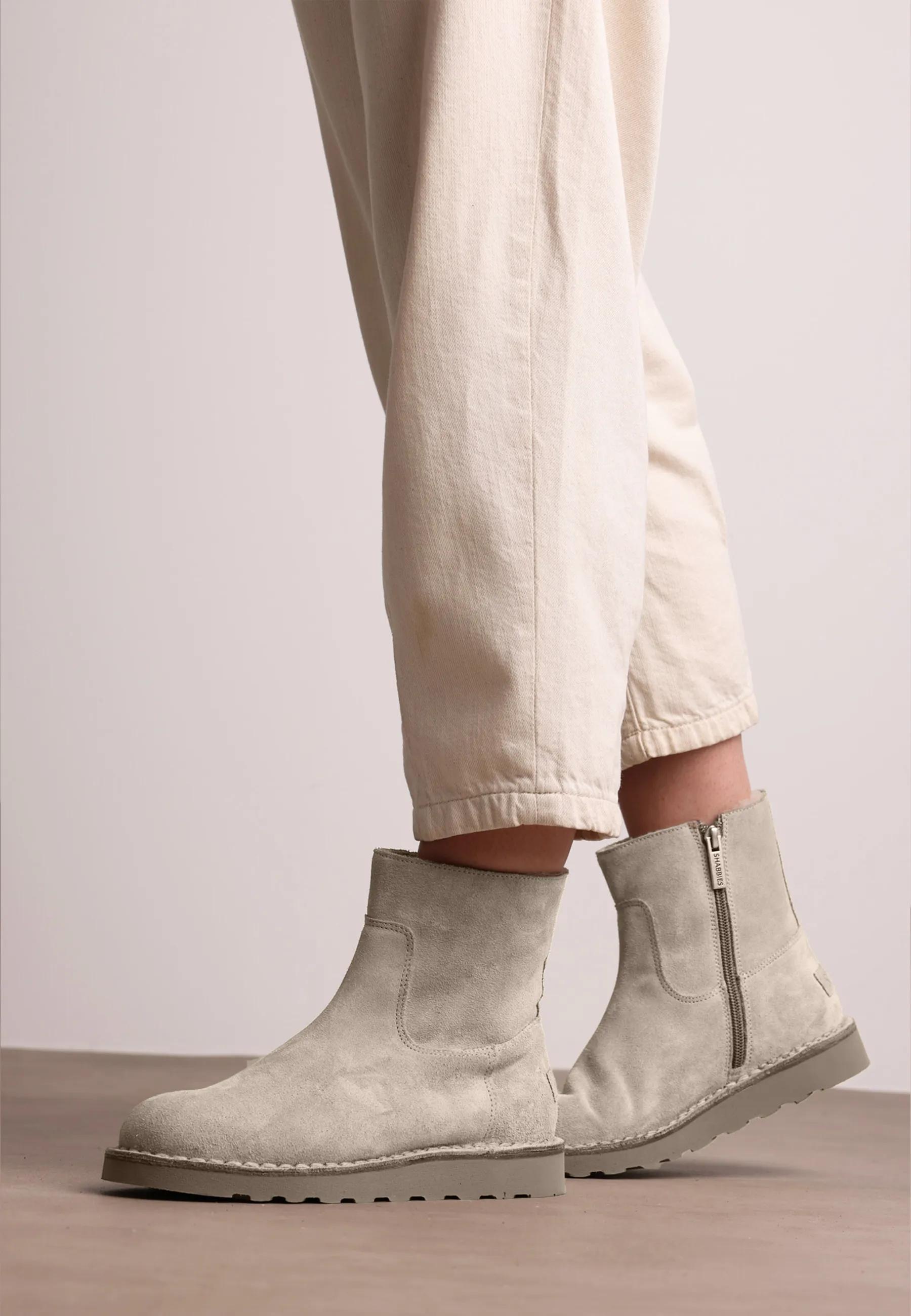 Palissa Mia Zip Veloursleder Sand